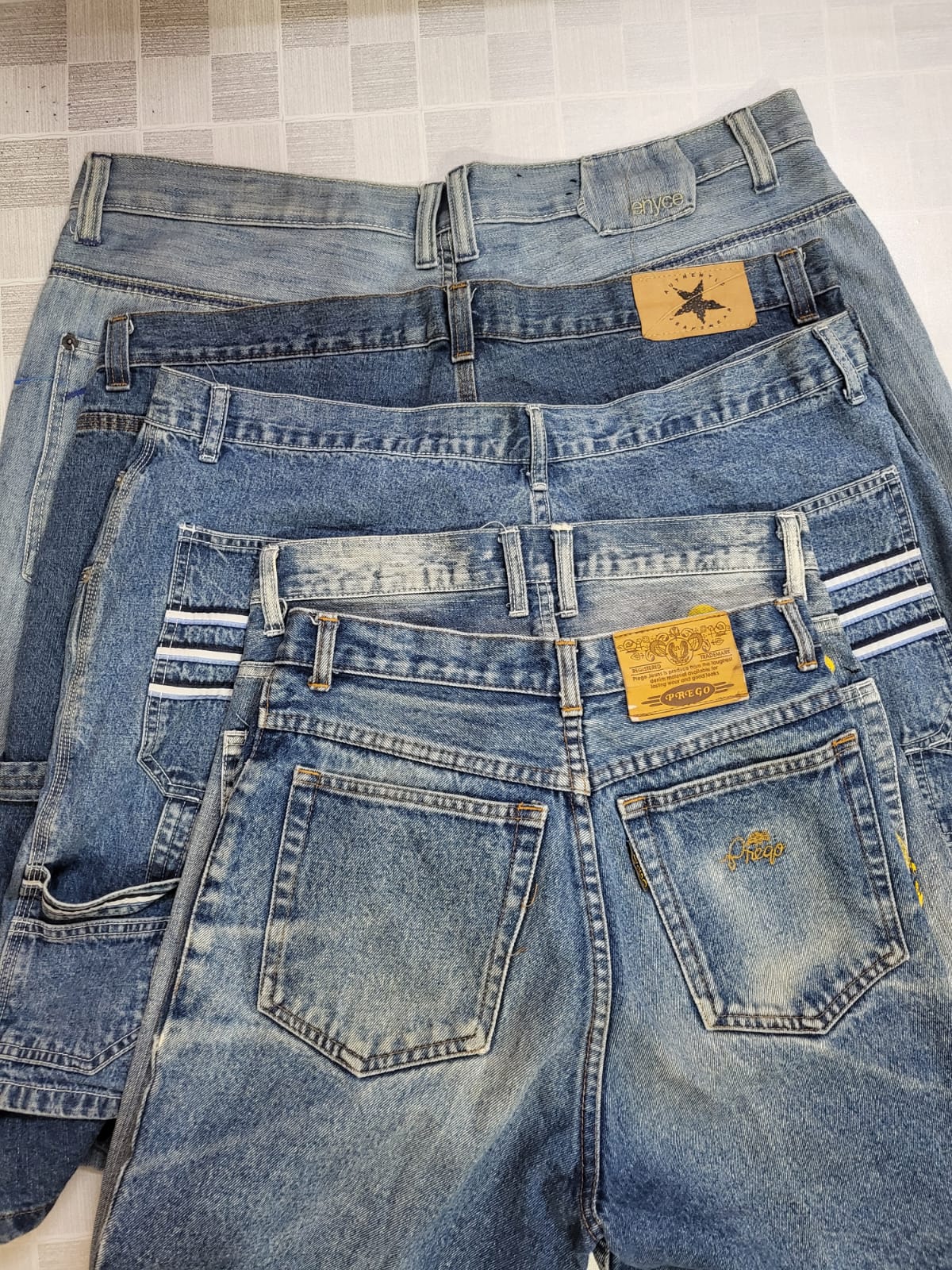 Designer Branded HipHop Shorts and Jorts including SouthPole, True Religion etc. 46 Pcs