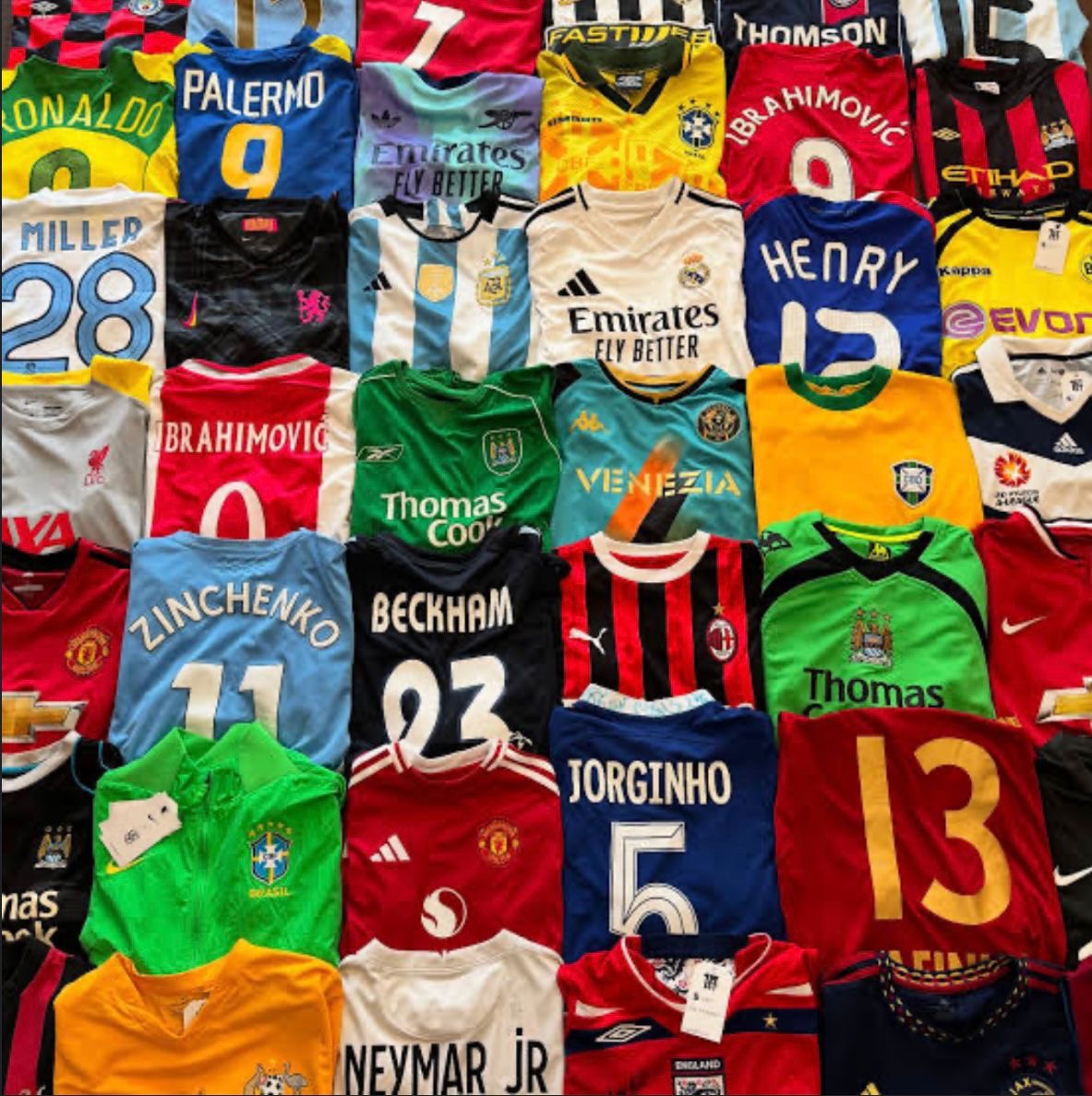 Nike, Adidas, Umbro, Reebok, Kappa, Macron, Puma Football/Soccer Jerseys: 10 PCs