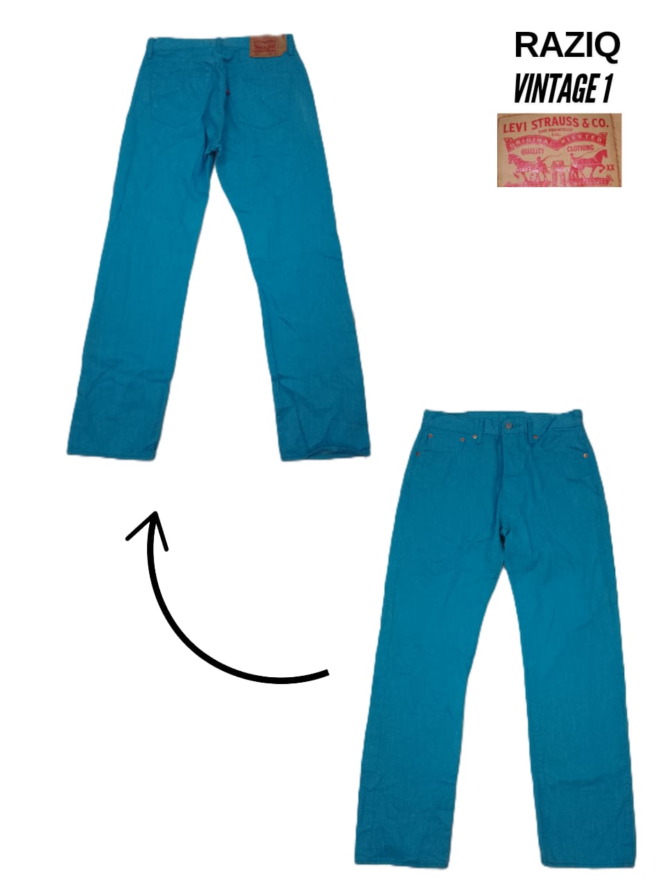 Pantalons en jean Levis 501.