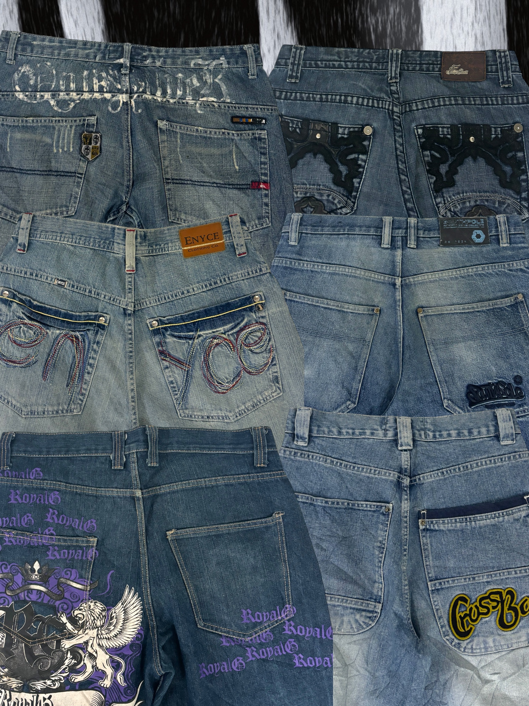 Y2K Hip Hop Baggy Jeans 20 Pcs (C5)