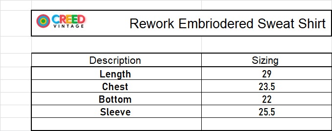 Sweatshirt brodé Rework