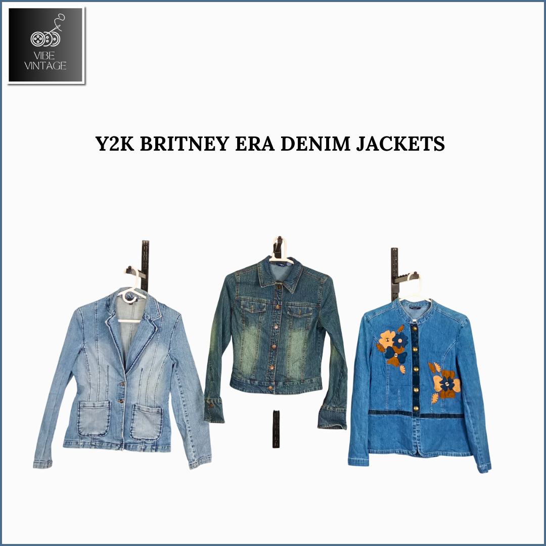 VESTES EN DENIM ÉPOQUE Y2K BRITNEY - 13 PCS (BUNDLE 2)