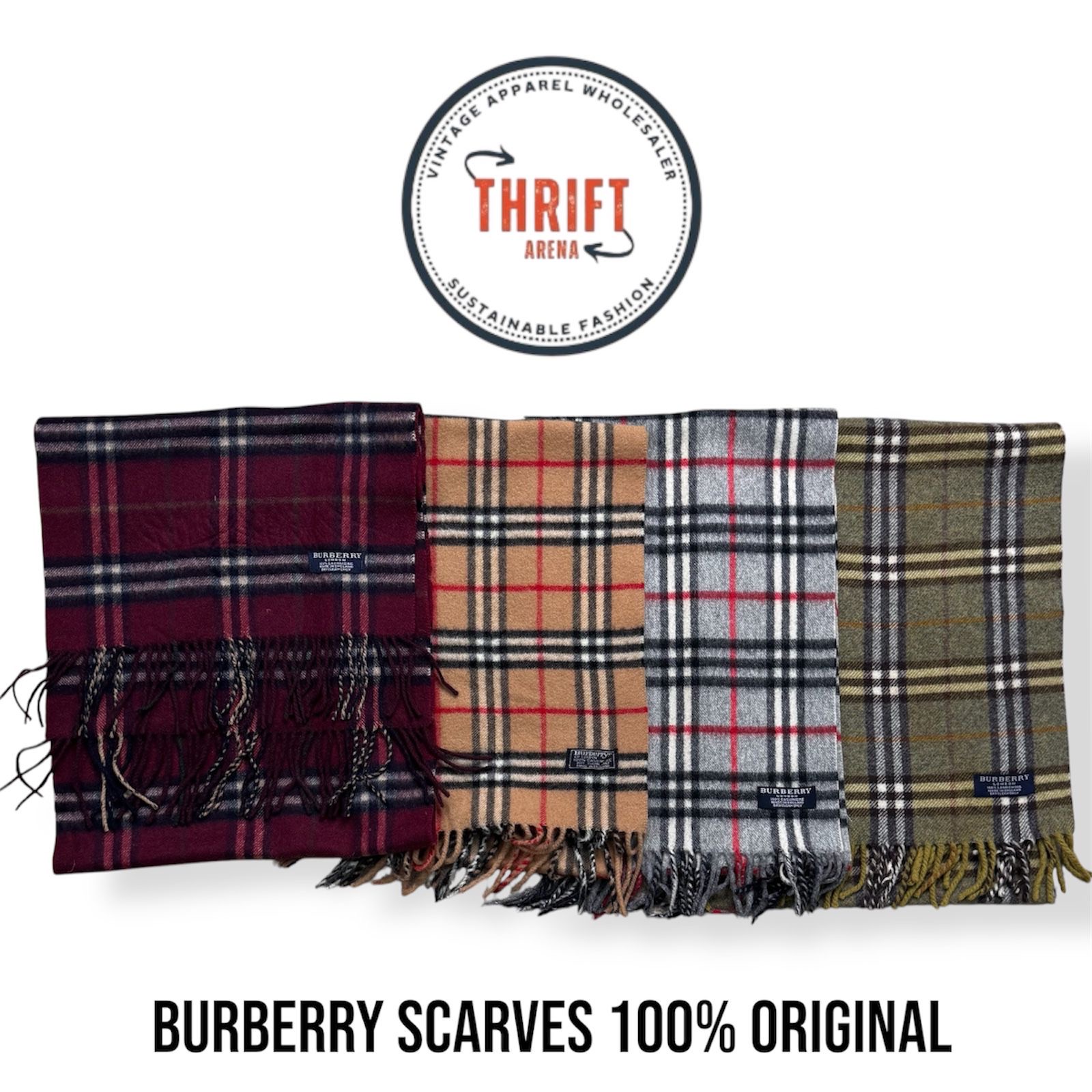 Burberry Scarves 100% Authentic Cashmere/Wool 15PCs