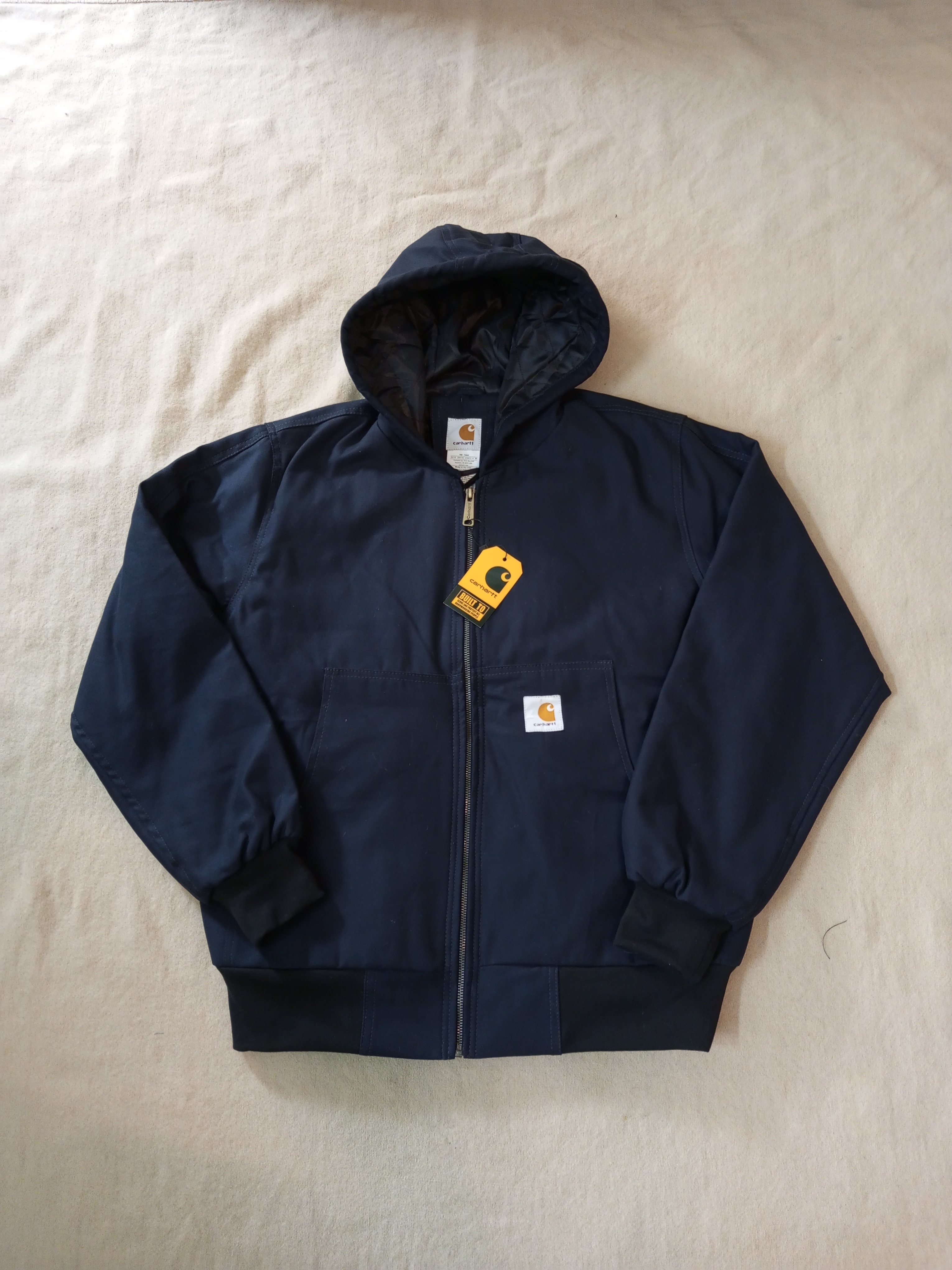 Giubbotti con cappuccio in stile rework Carhartt blu navy 25 pezzi