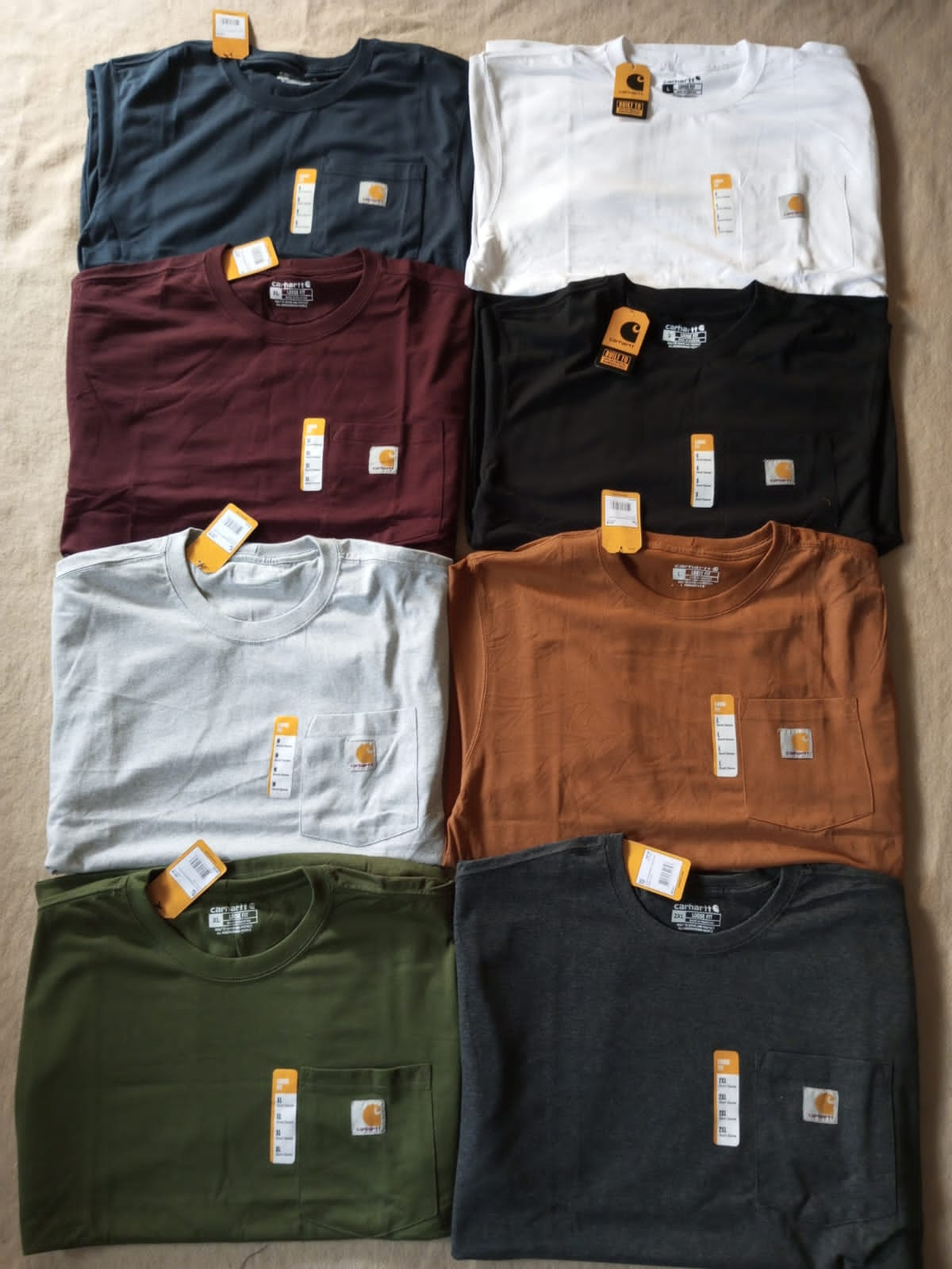 t-shirt style retravaillé Carhartt 10 pièces