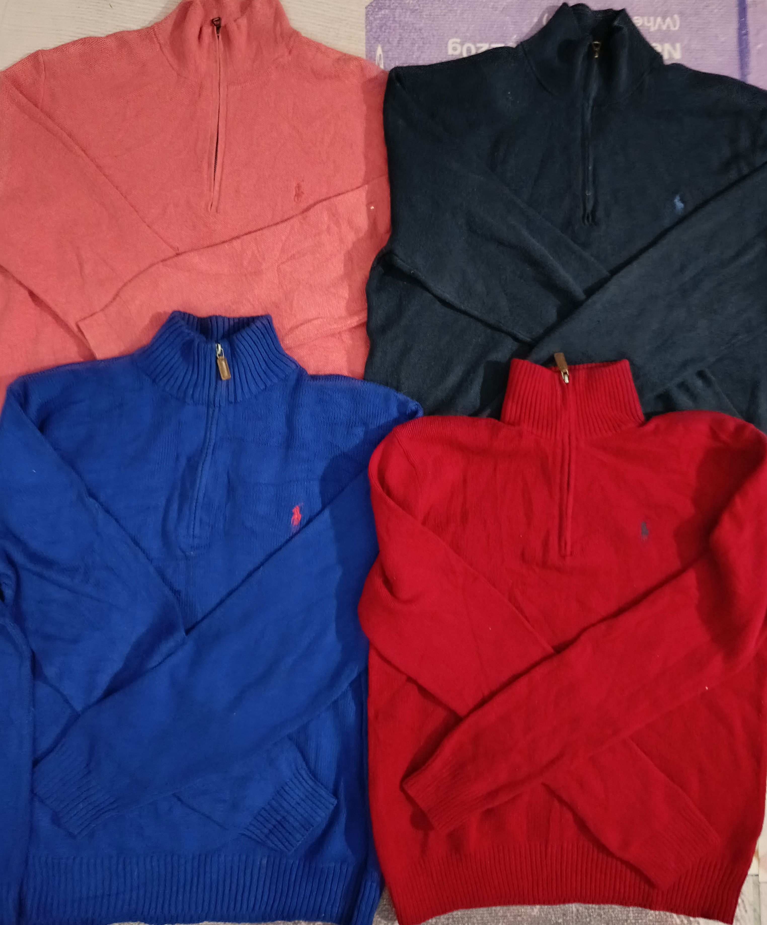 POLO RALPH LAUREN HALF ZIP 15PCS