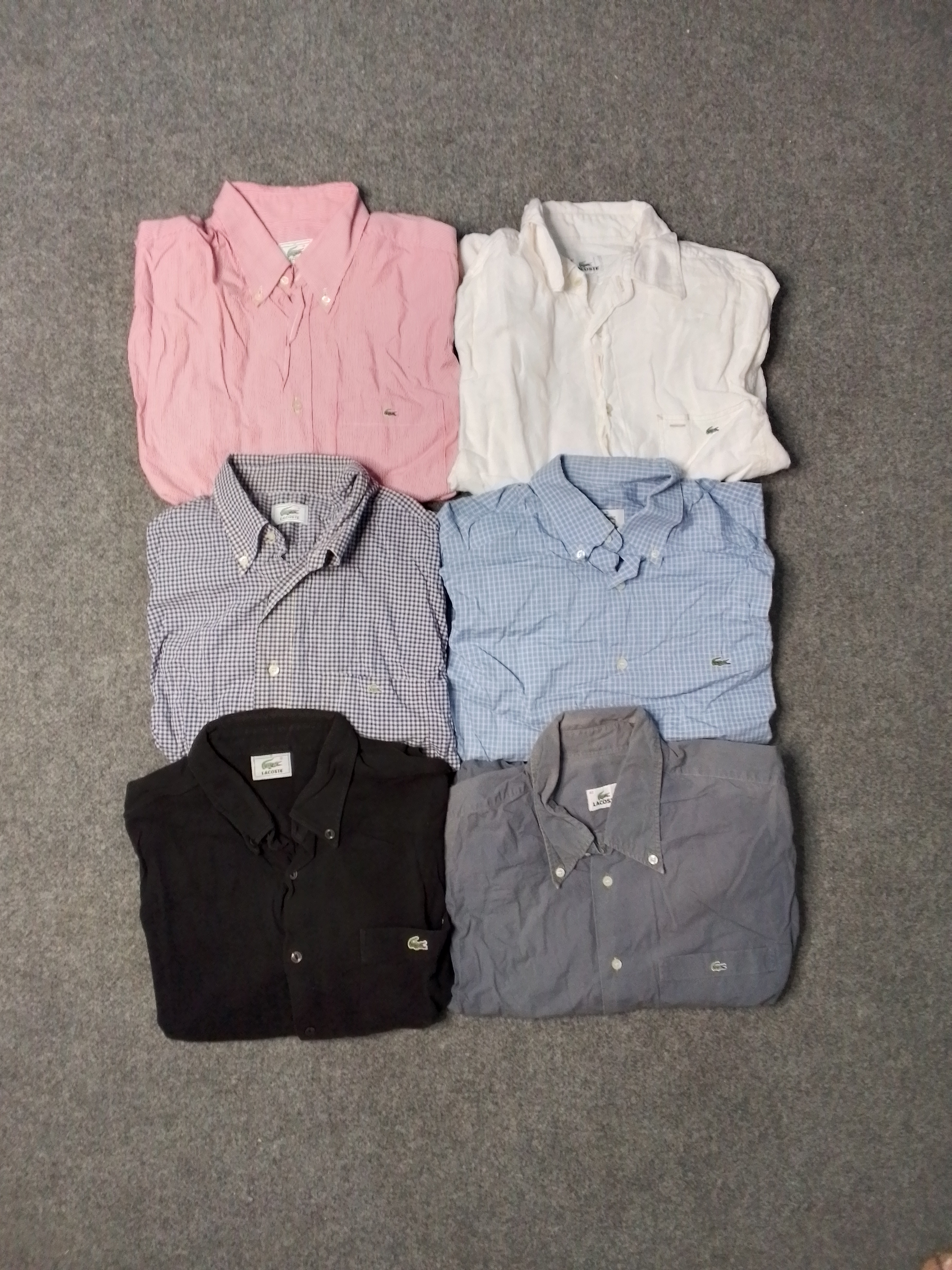 Lacoste shirt 9 pcs