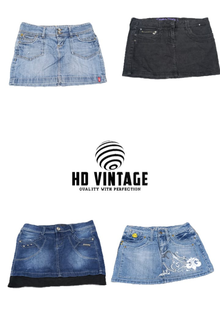 HD613 Ladies Y2K Micro Mini Skirts - 25 pcs