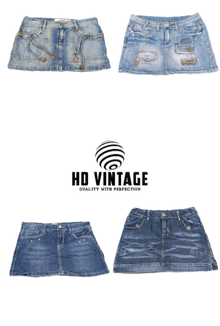 HD612 Y2K Ladies Mico Mini Skirts - 24 pcs