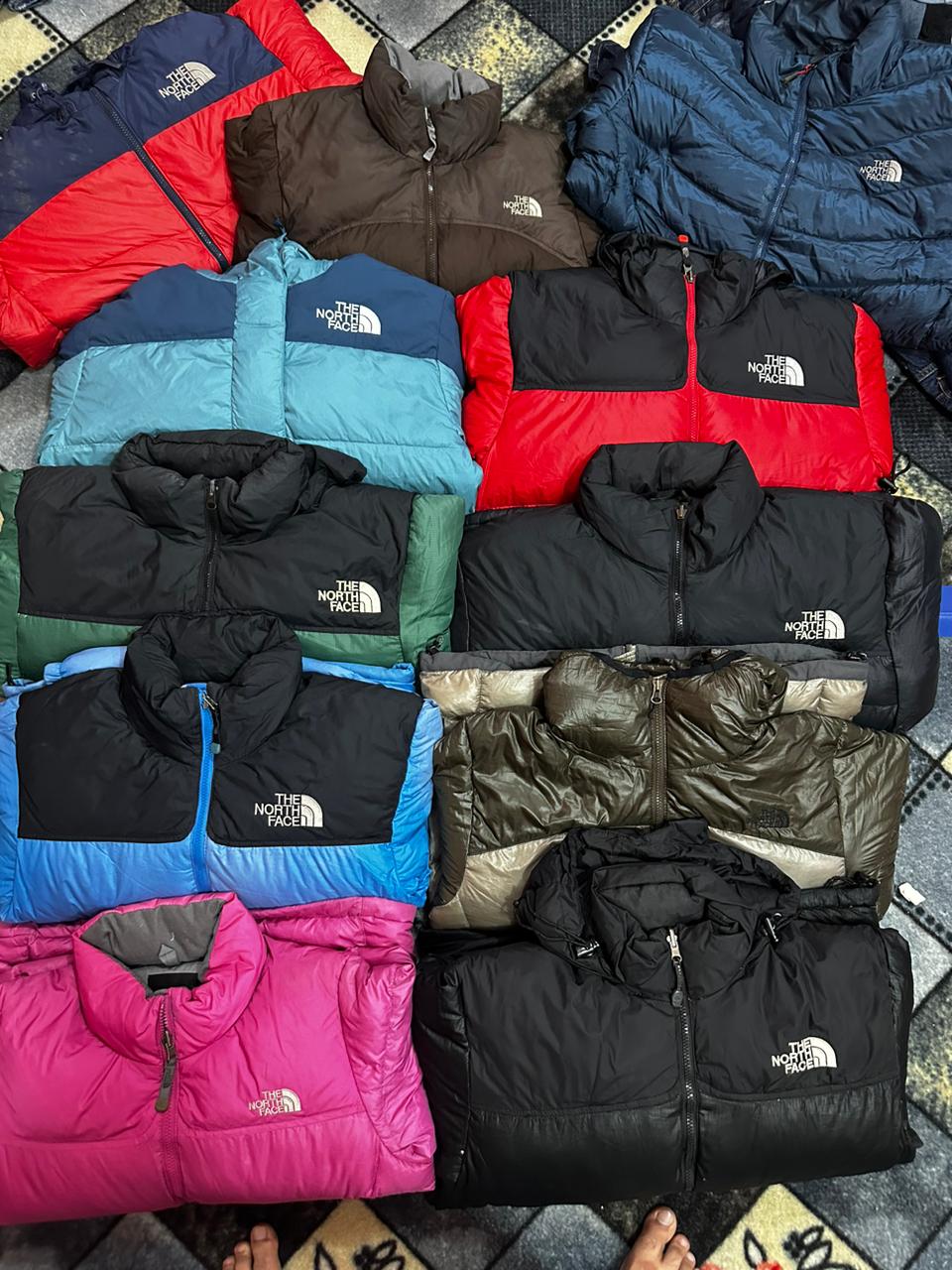 The North Face puffer jackets