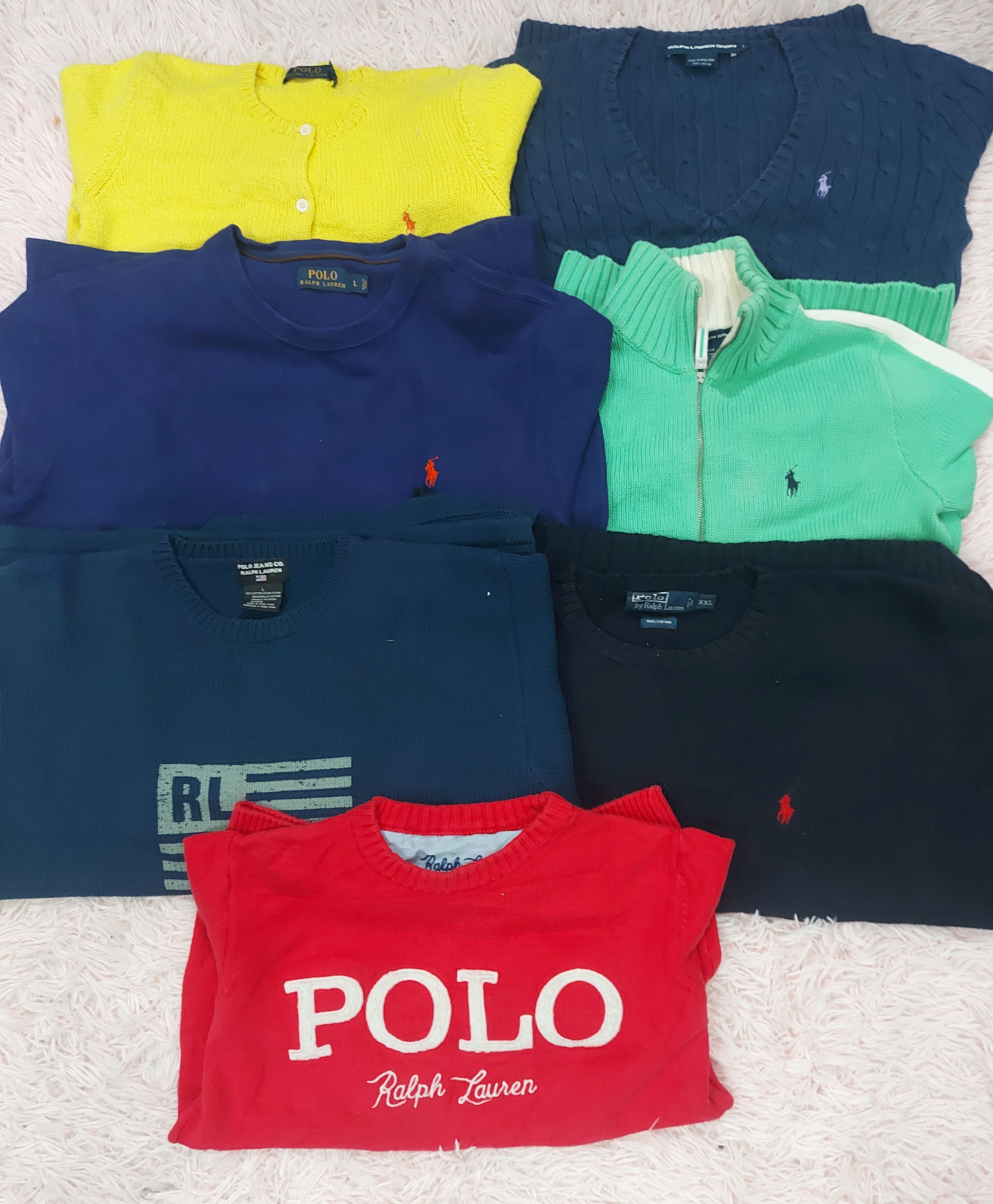 Polo Ralph Lauren Pullover für Männer und Frauen 7 Stück