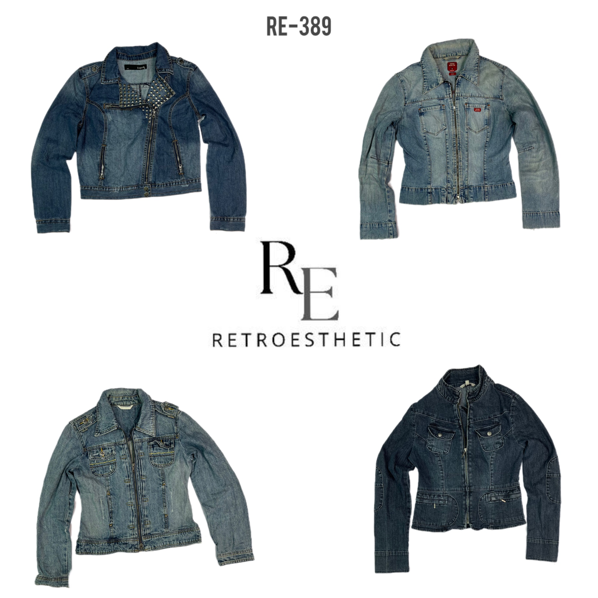 Y2K Einzigartige Denimjacken (RE-389)