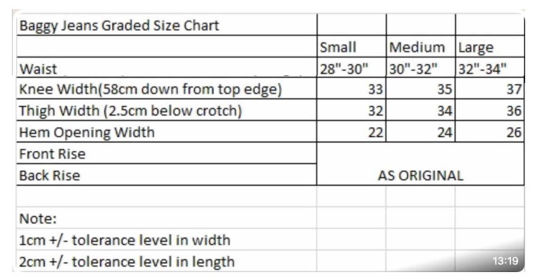 Überarbeitete Super Baggy Jeans