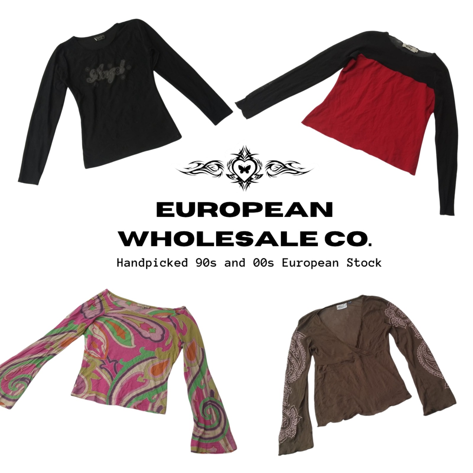 00s European All Aesthetics Mesh Tops Mix (EWC 012)