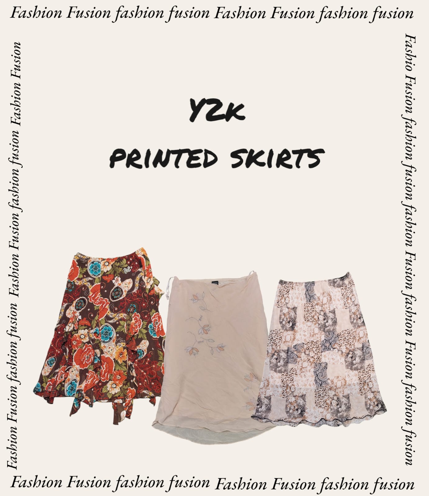 Y2k printed skirts (FF-441)