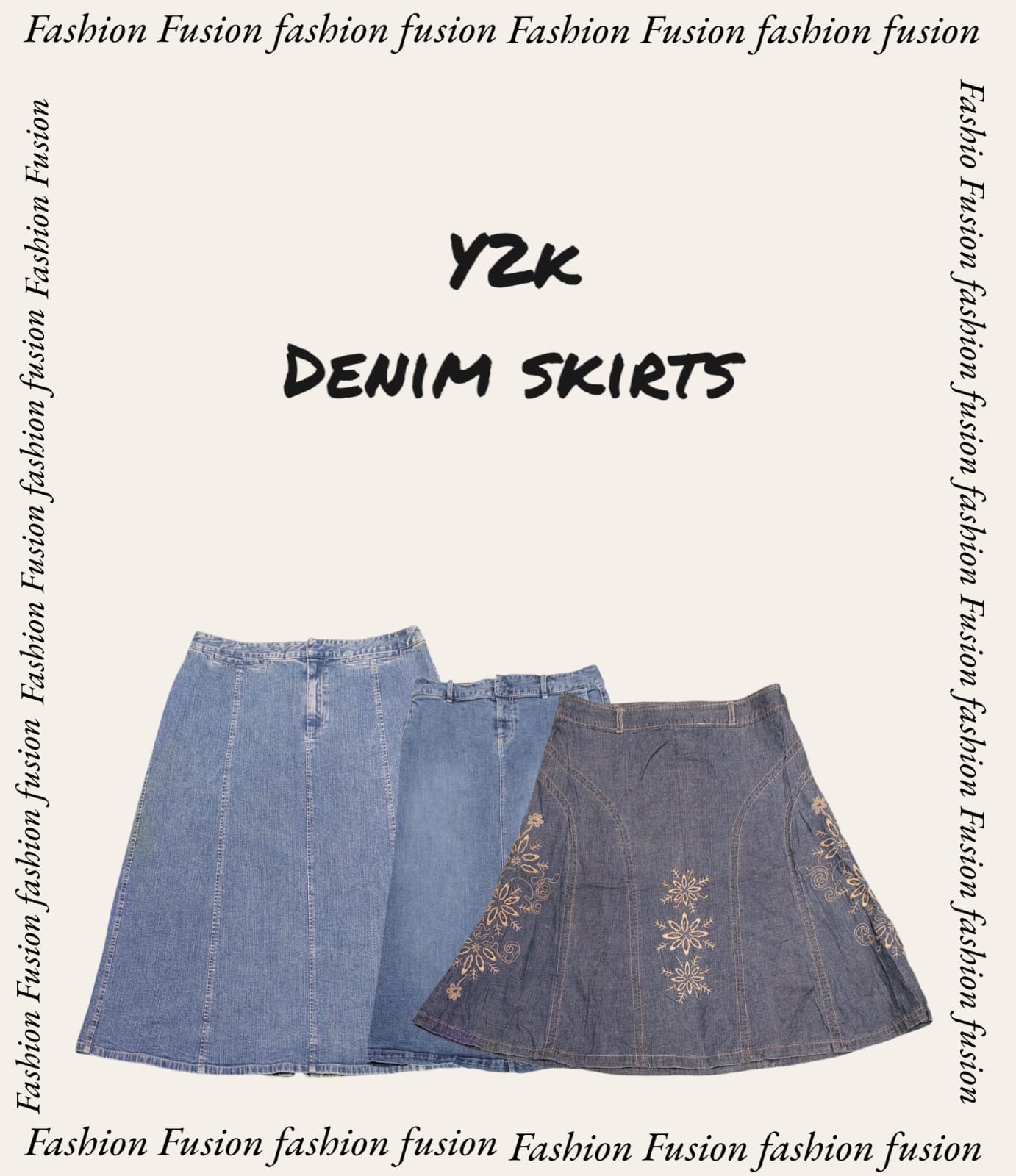 Y2k Denimröcke (FF-442)