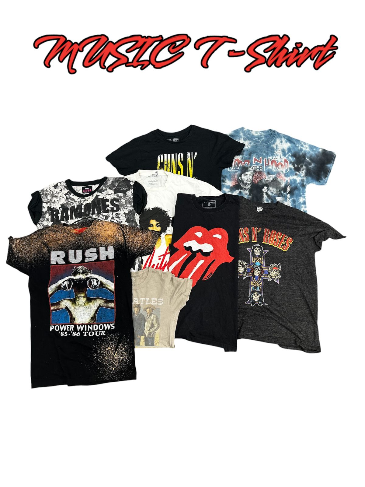 17x Music T-shirts [Exact bundle]