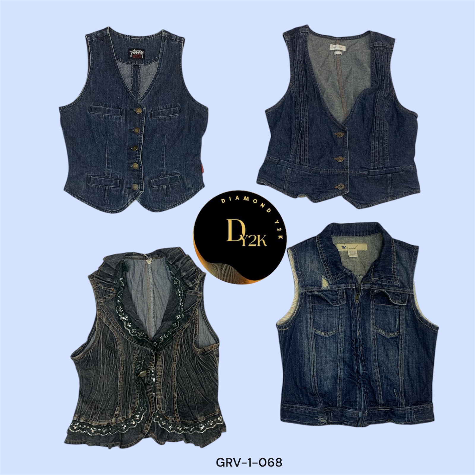 Y2K Denim Vest Collection - Wet Seal & More (GRV-1-68)