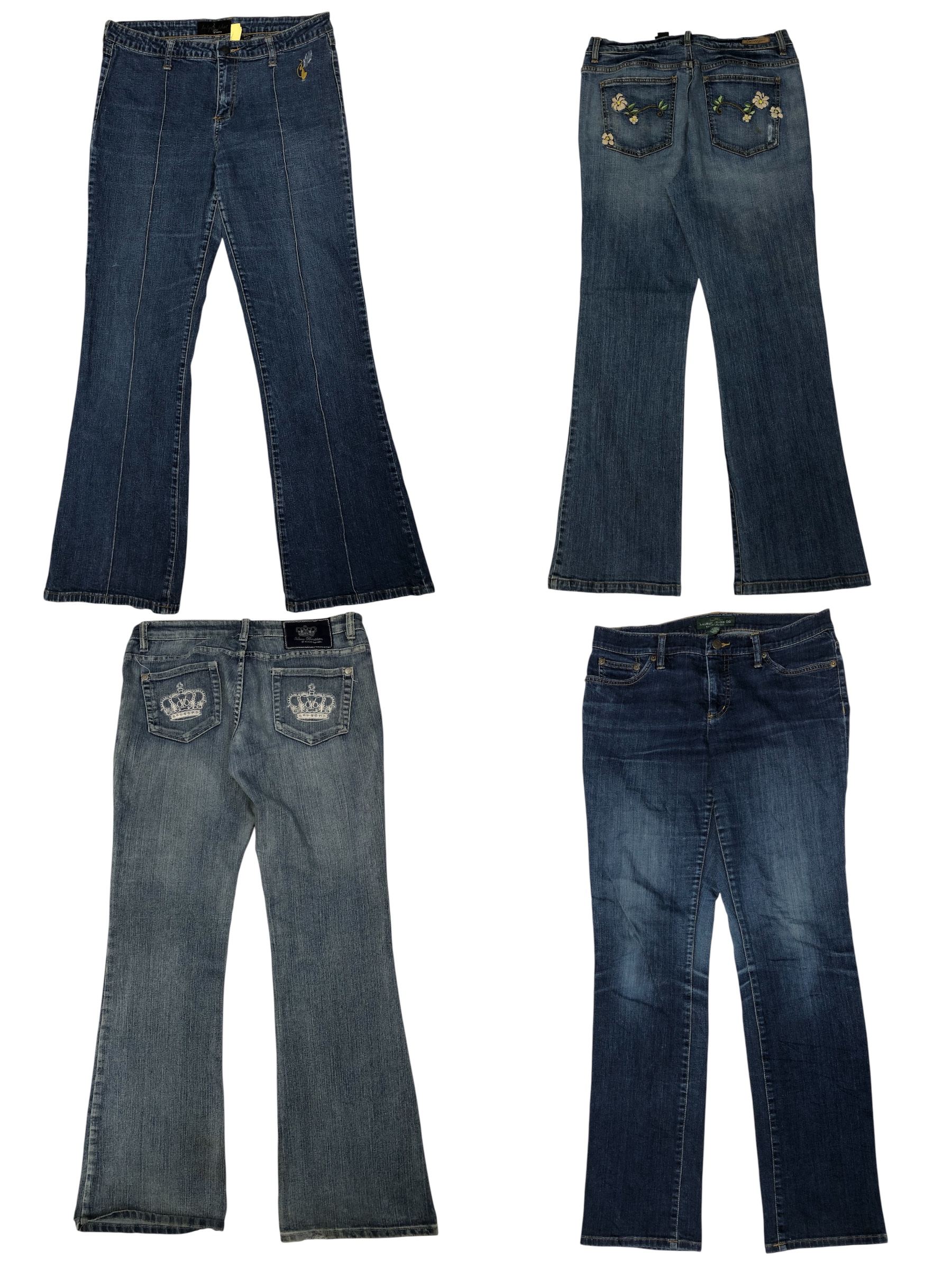 Branded skinny, Cargo and flared jeans S-853