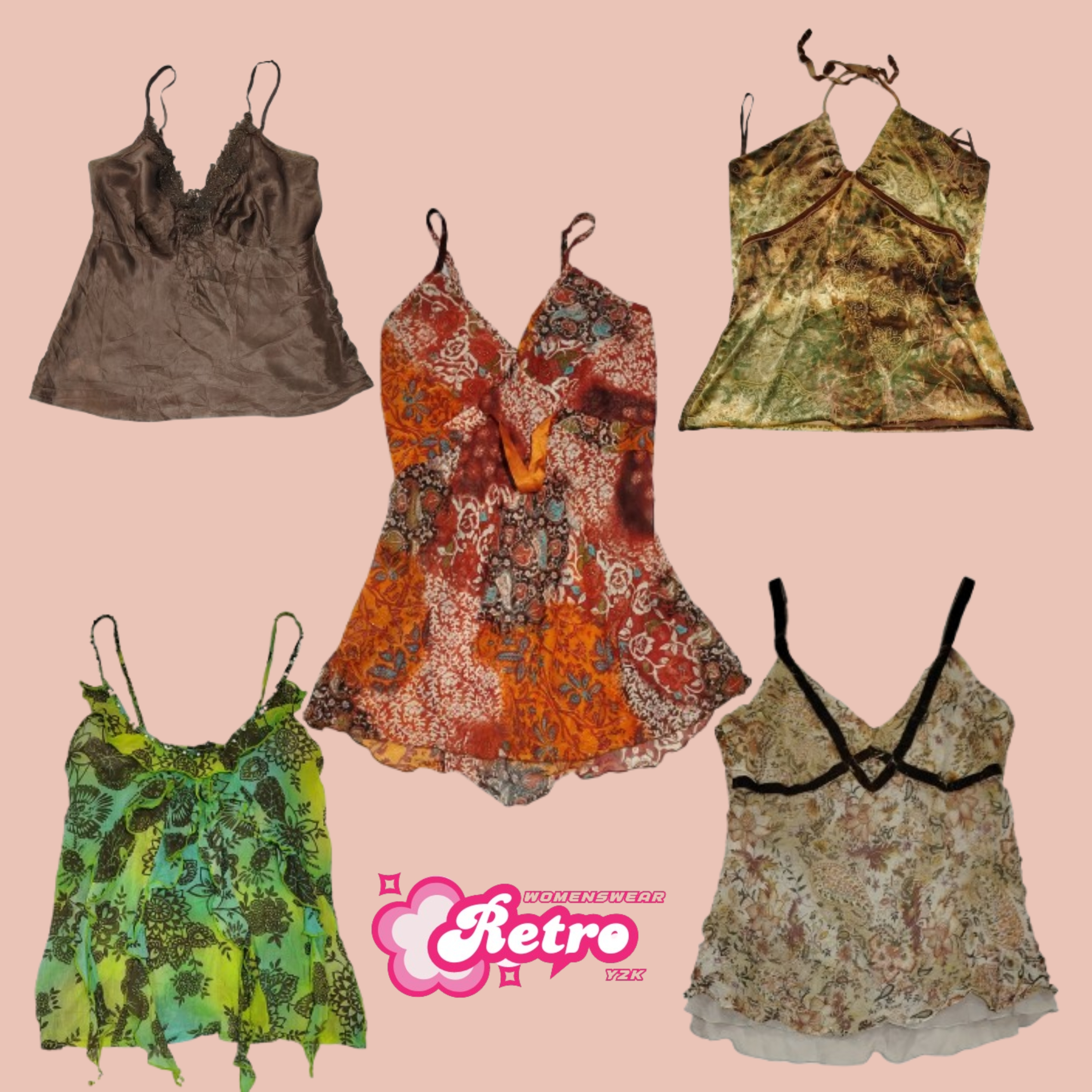 Y2K IT Girl Grunge Cami Tops (Jan-34)