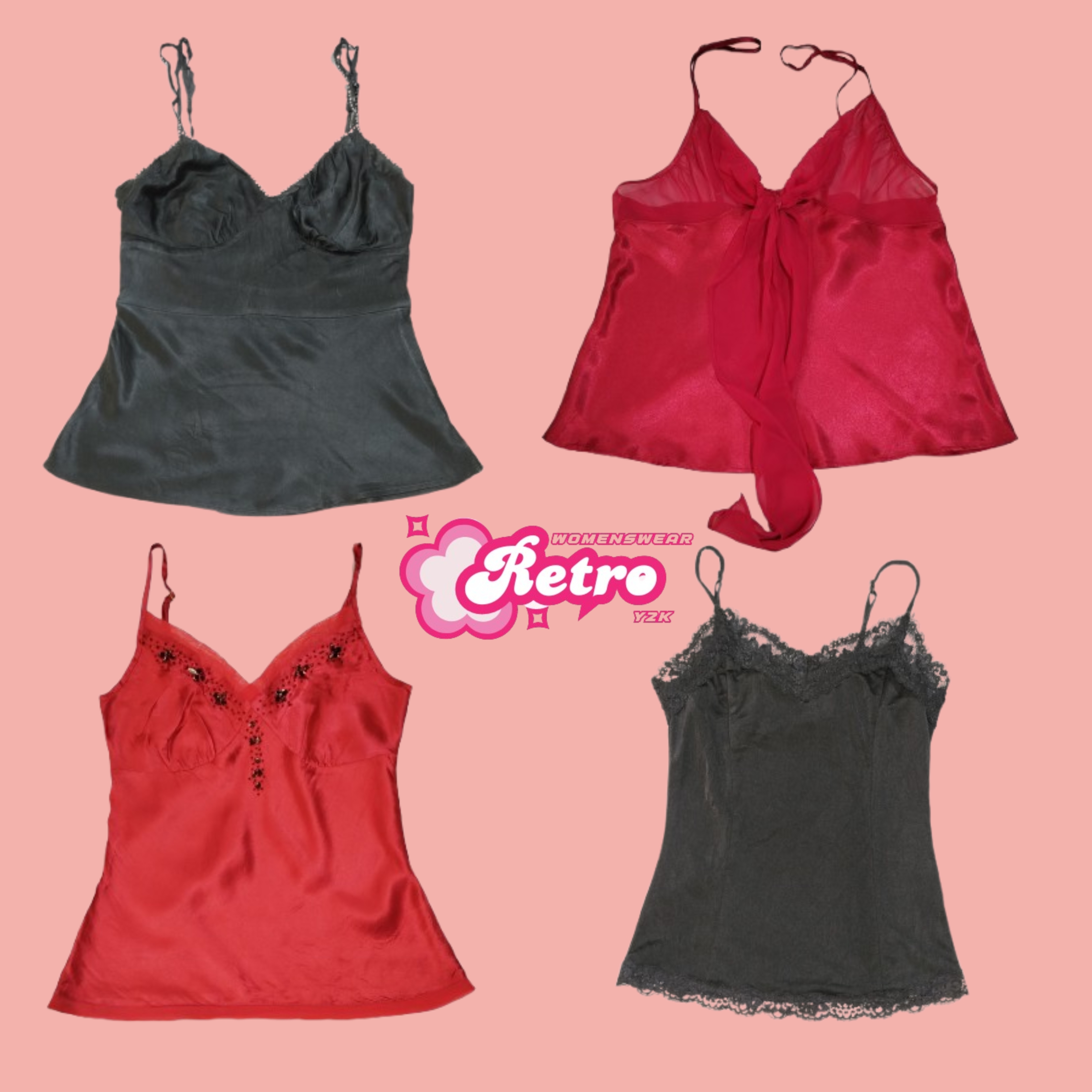 Y2K Romantik Mix Cami Tops (Jan-36)