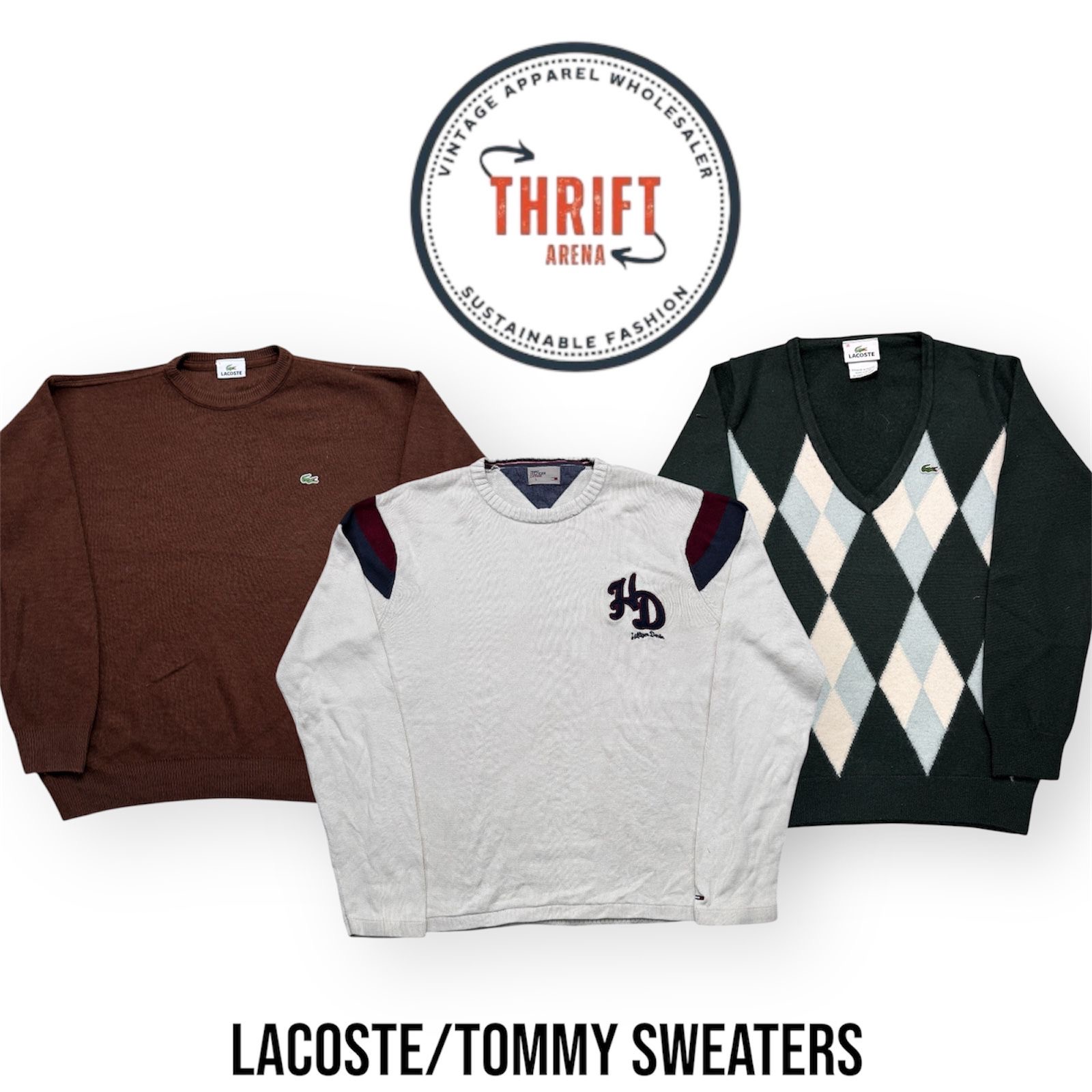 #VV644 Sweaters Lacoste/Tommy 15PCs