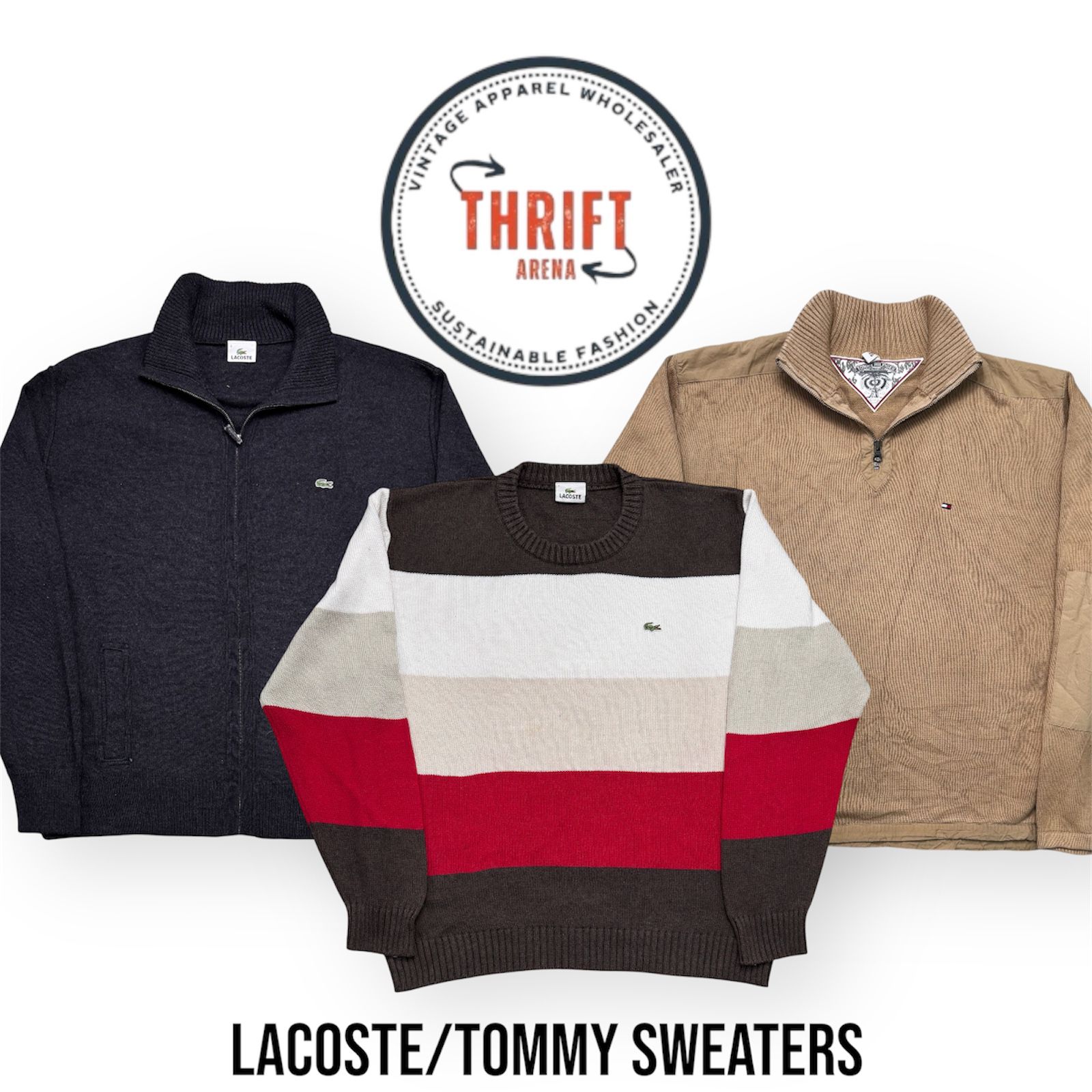 #VV646 Sweaters Lacoste/Tommy 15PCs