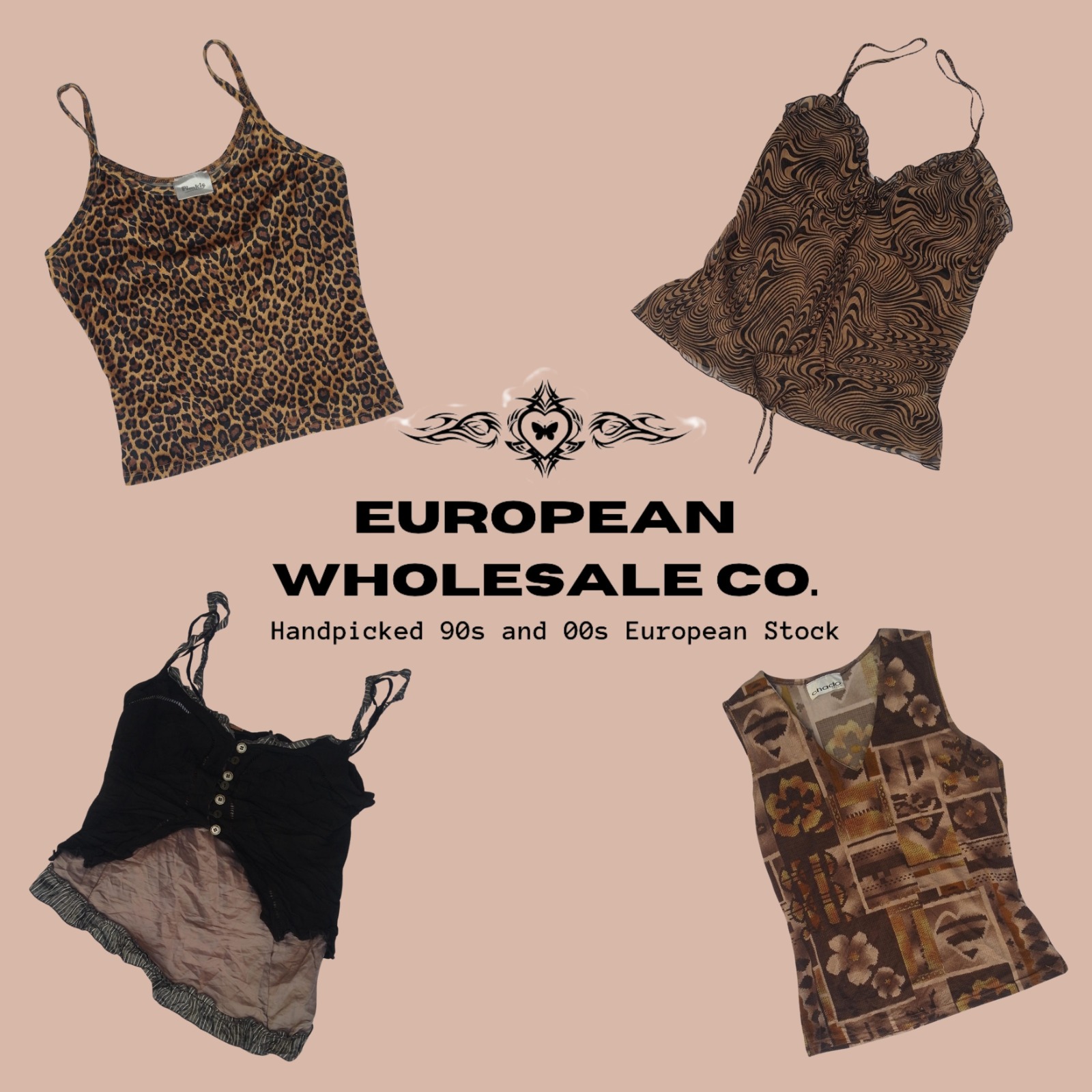 00s European Grunge Strappy Tops Mix (TEC015)