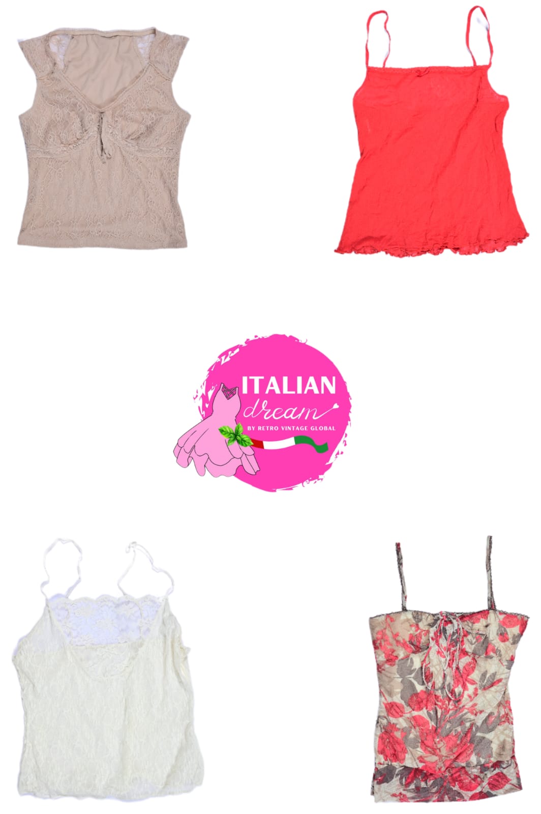 Y2K Italian Cute Mixed Tops