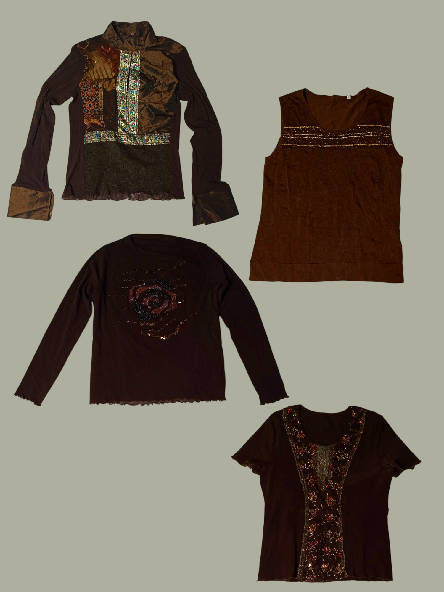 Y2K Grunge Tops (Ts-215)