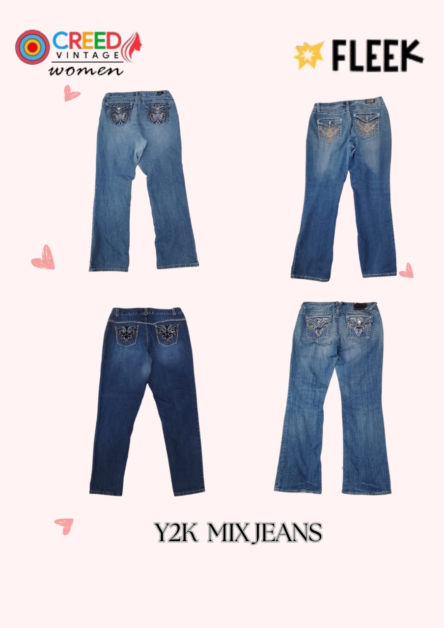 CR3328 Y2K Flare Jeans - 20 Pcs