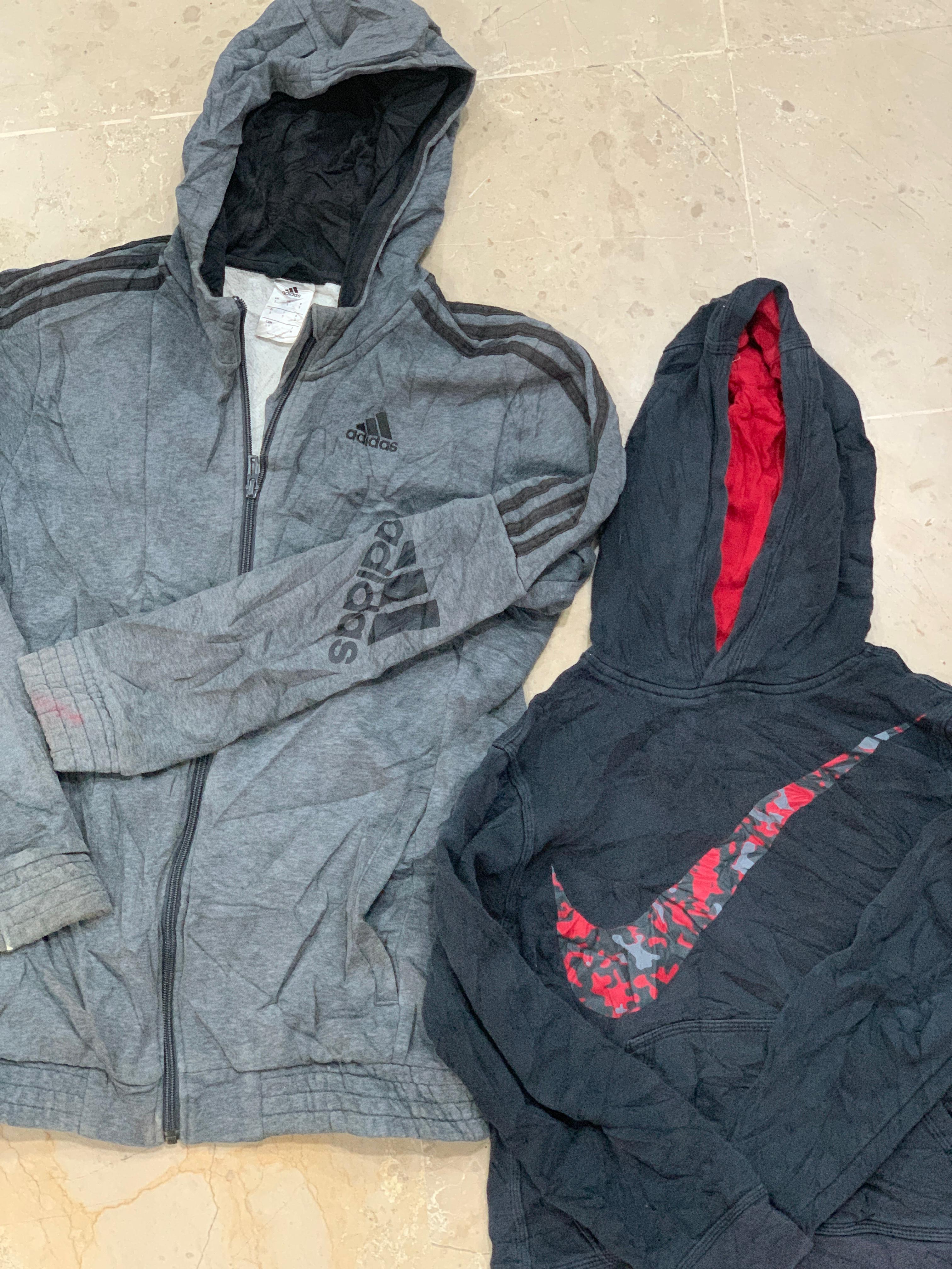 Hoodies da Nike e Adidas (bordados e estampados)