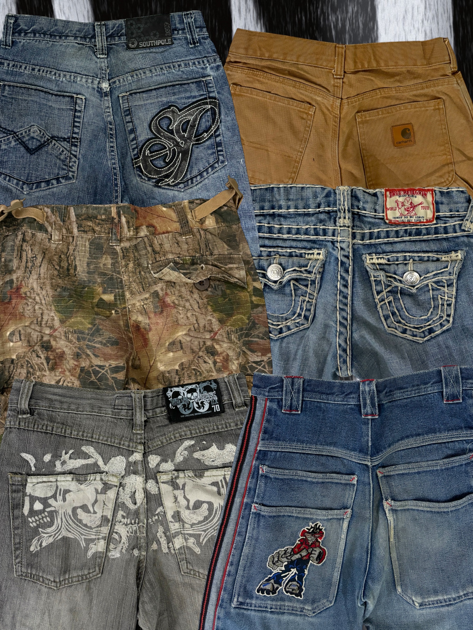 Pantalon Baggy Y2K Enfant 20 Pièces (C25)