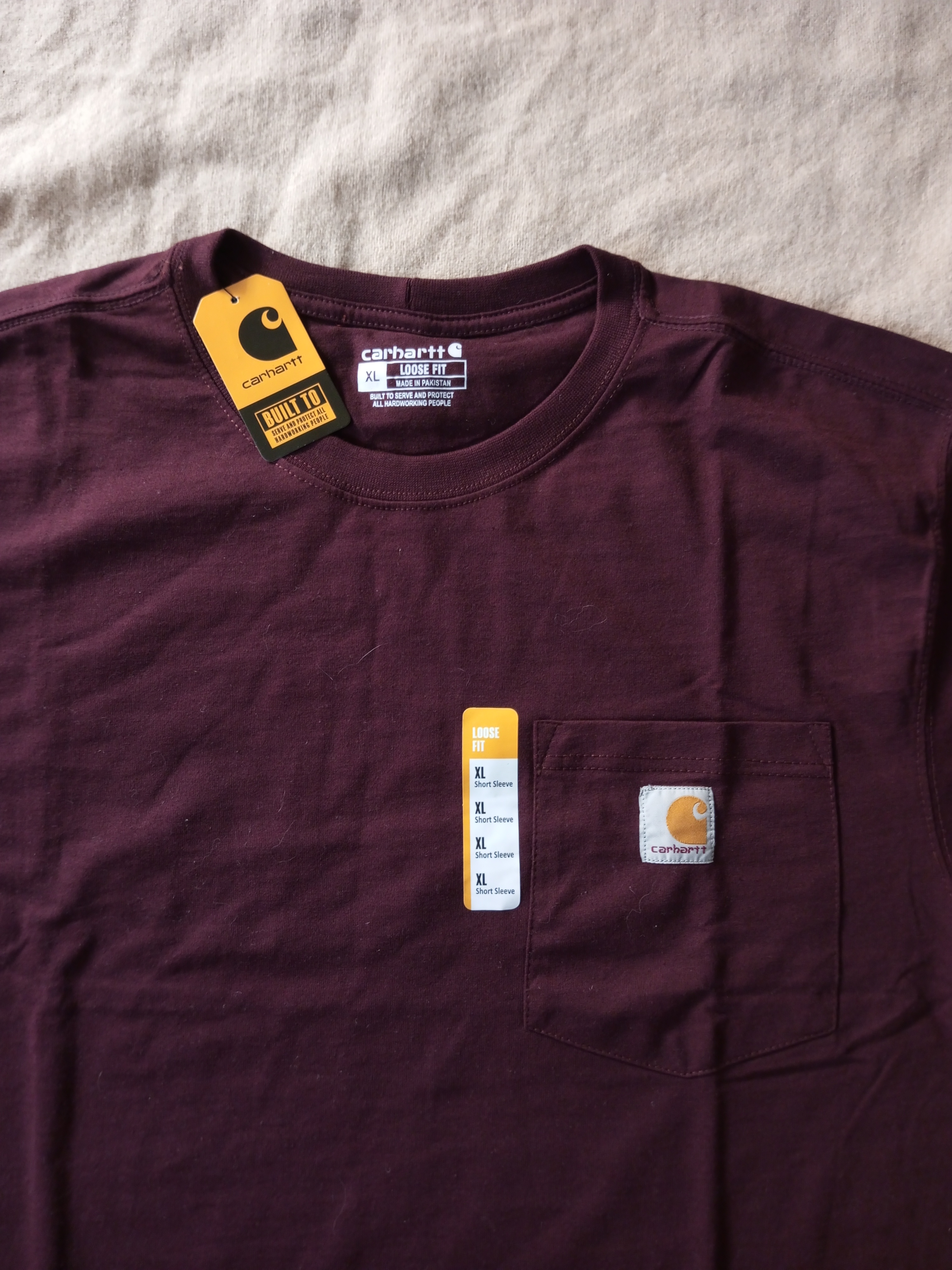 Carhartt Maroon Rework Style T-shirts 10 pcs