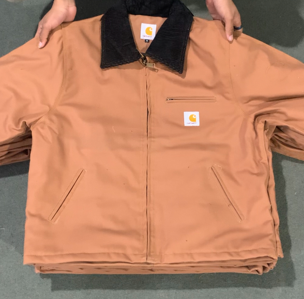 Veste beige style rework Carhartt