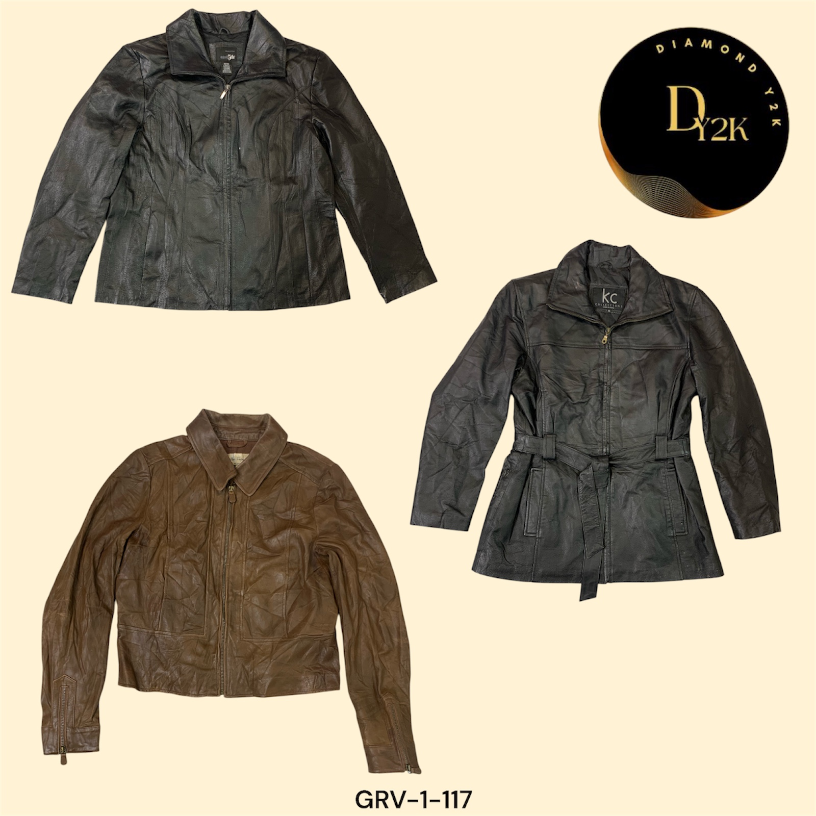 Retro Revival: Y2K Leather Jacket (GRV-1-117)