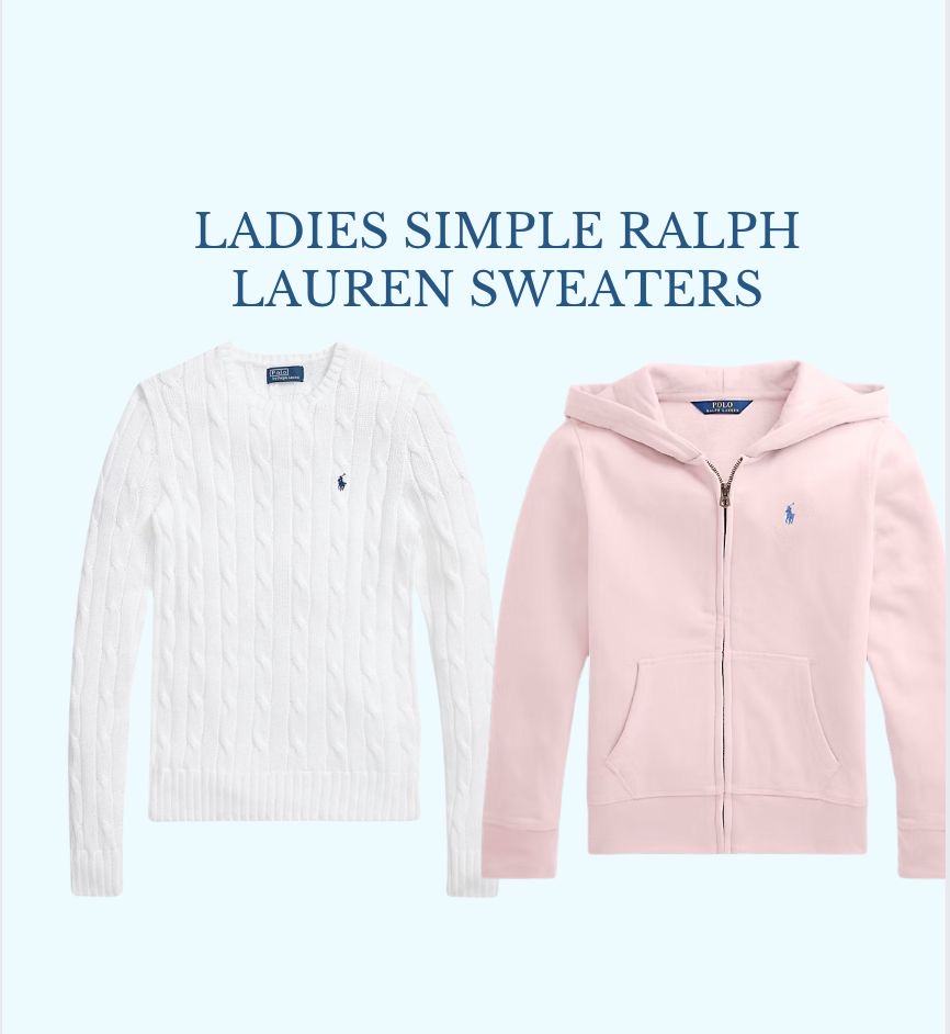 Ladies simple ralph lauren sweaters