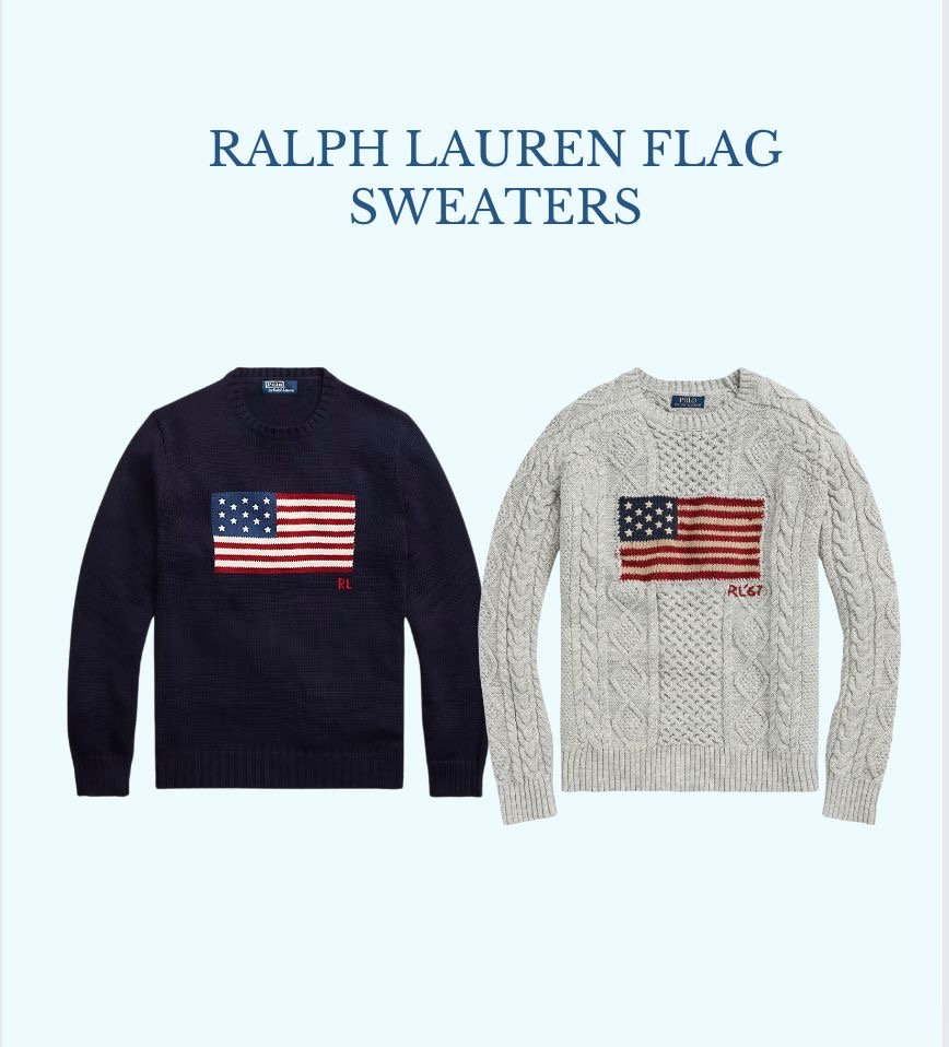 Ralph lauren flag sweater