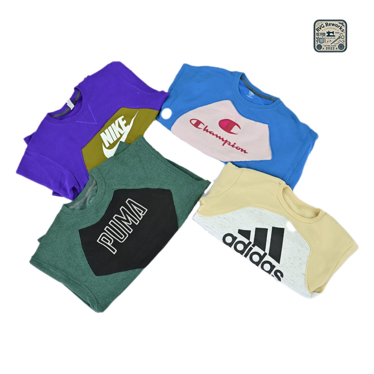 Sweat-shirts mixtes reconditionnés 100 pcs