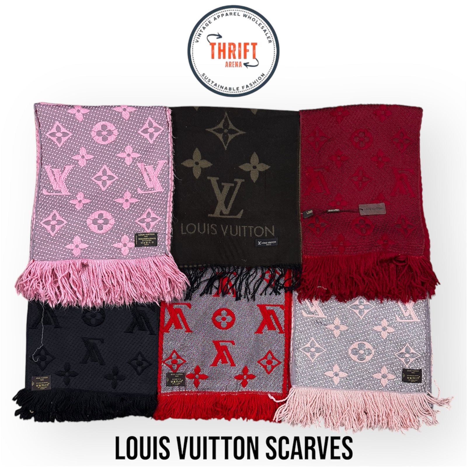 #VV677 Écharpes Louis Vuitton 20 pièces