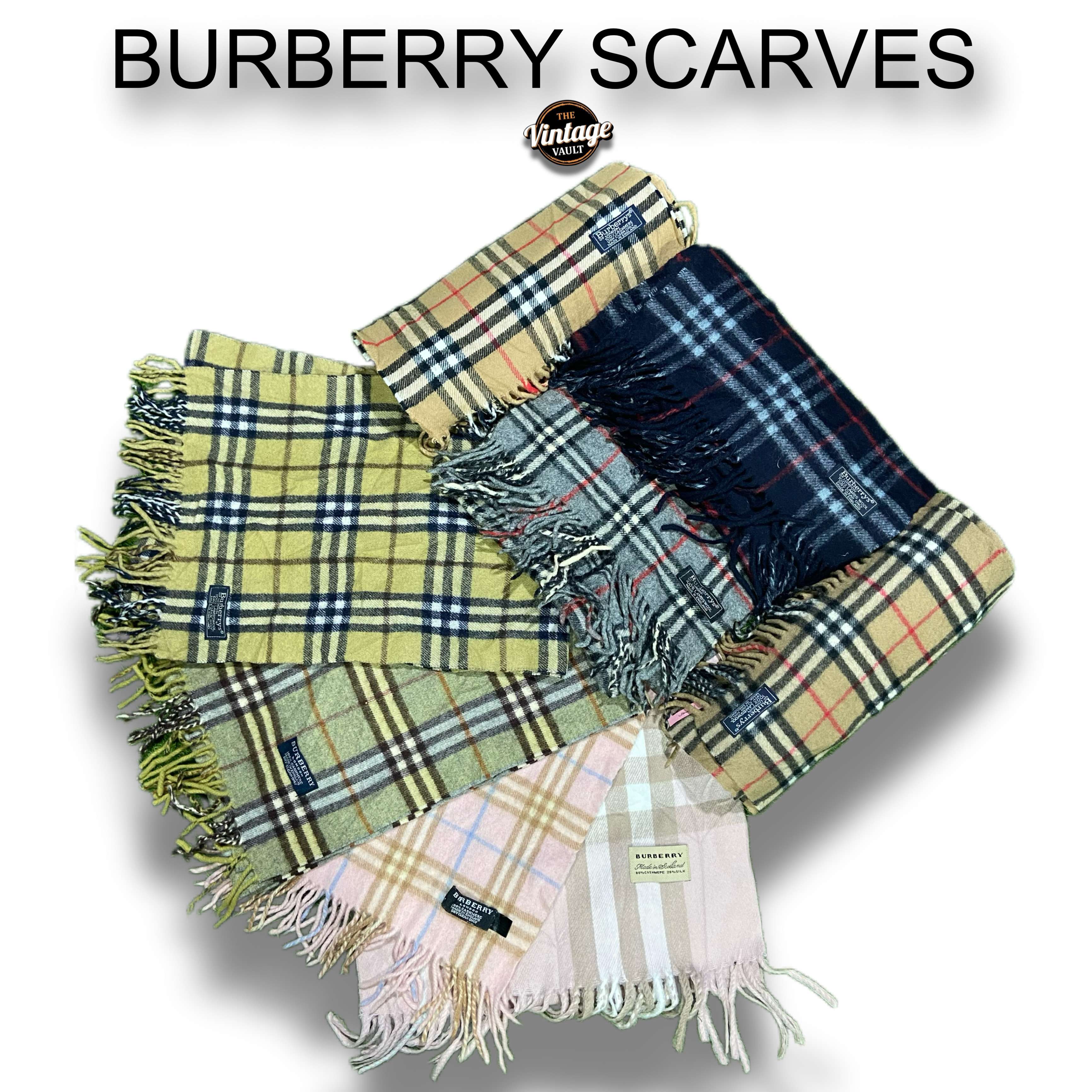 Burberry Scarves - 10 pcs