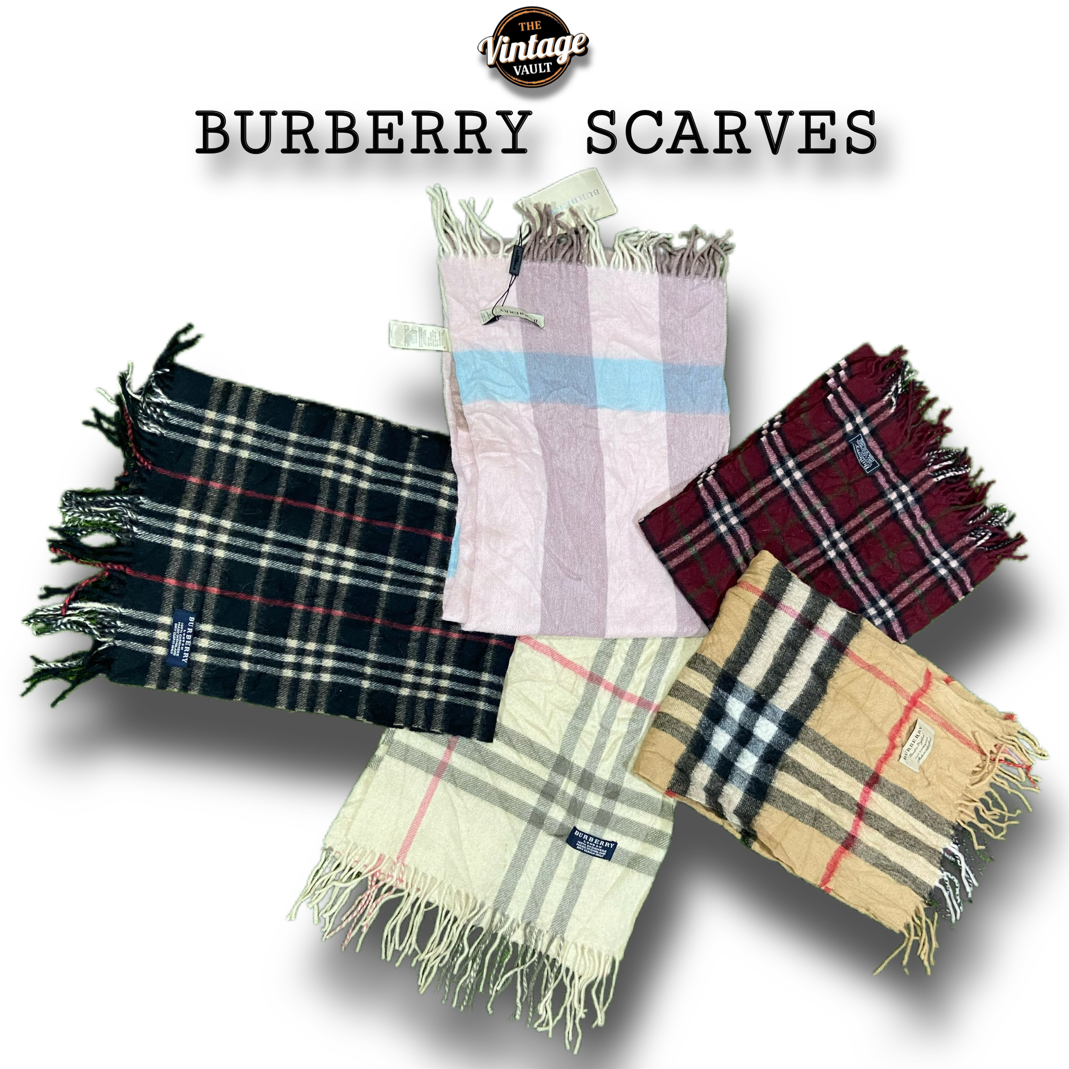 Burberry Scarves - 10 pcs