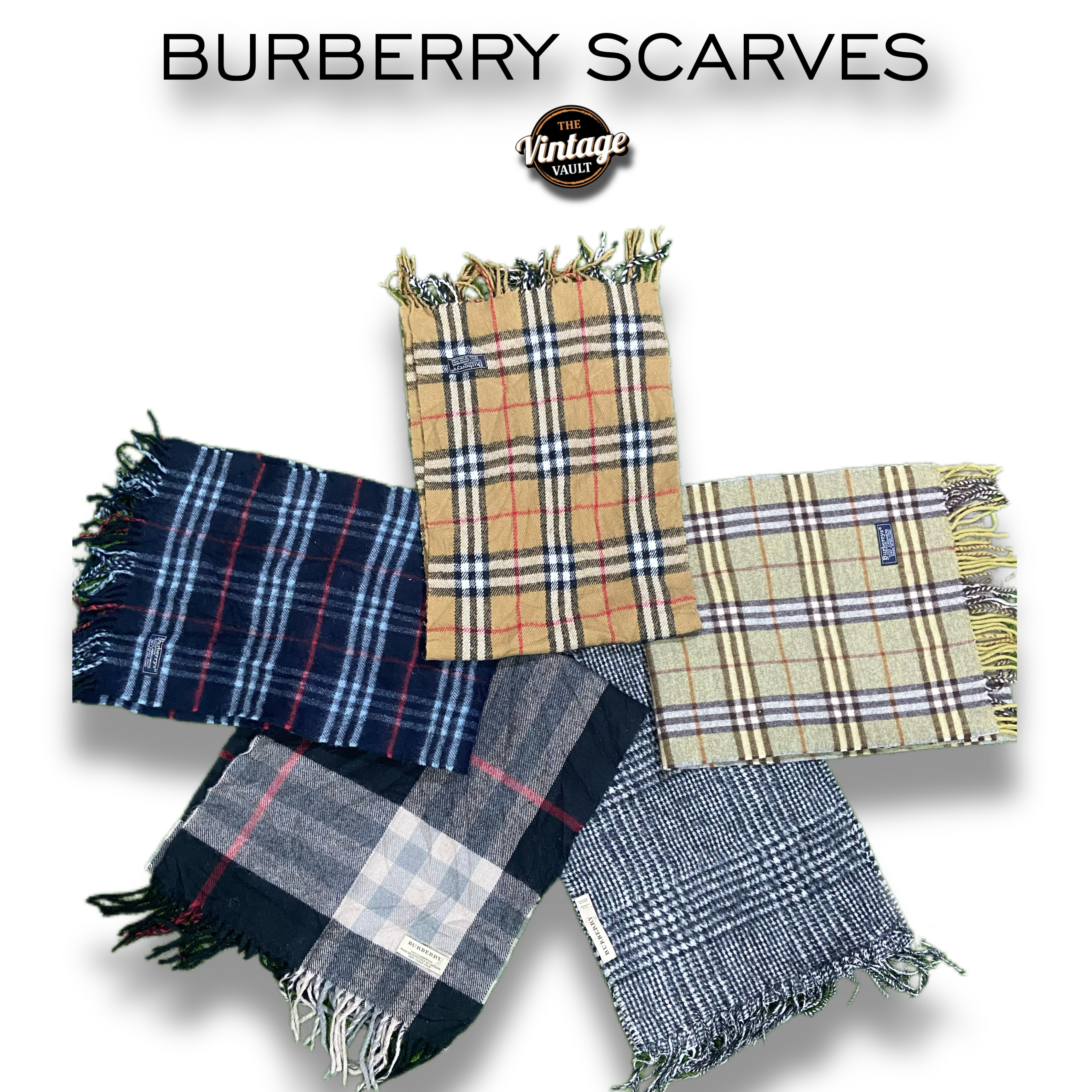 Burberry Scarves - 10 pcs