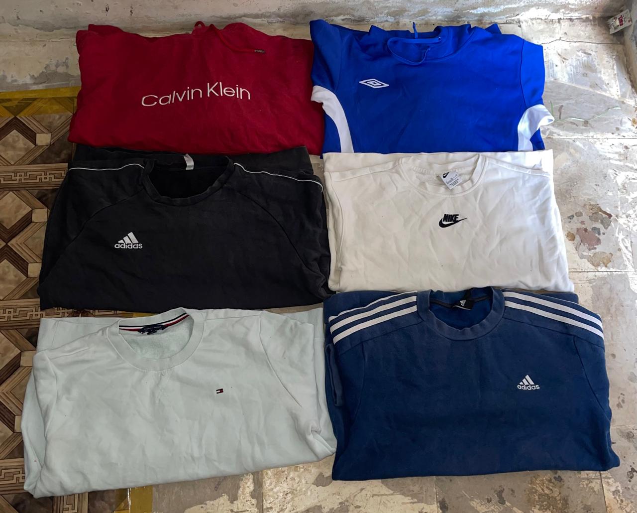 Nike adidas sweatshirts