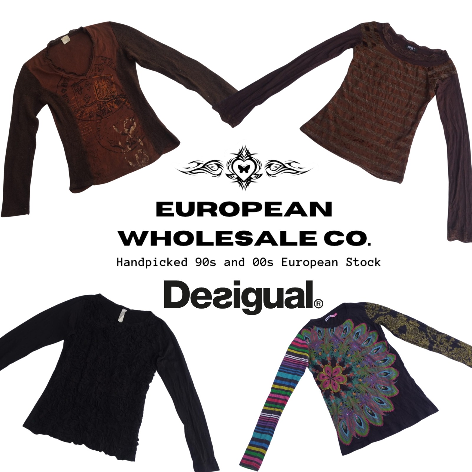 90s Boho Grunge European Tops ft. Desigual