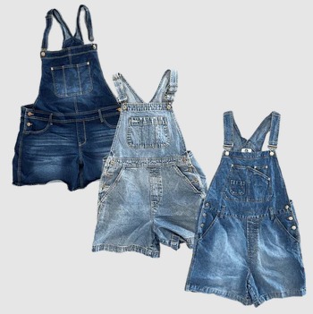 30X LADIES SHORTS OVERALLS