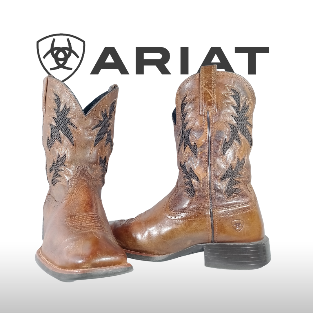 SA#110 Ariat, Justin, Tony Lama, Dan post, Durango, Dingo & More - 20-Pair Cowboy Boots Collection