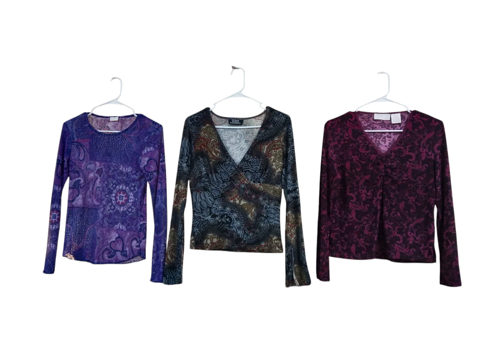 Blouses violettes ombrées Y2K - 20 pcs - janv18/25