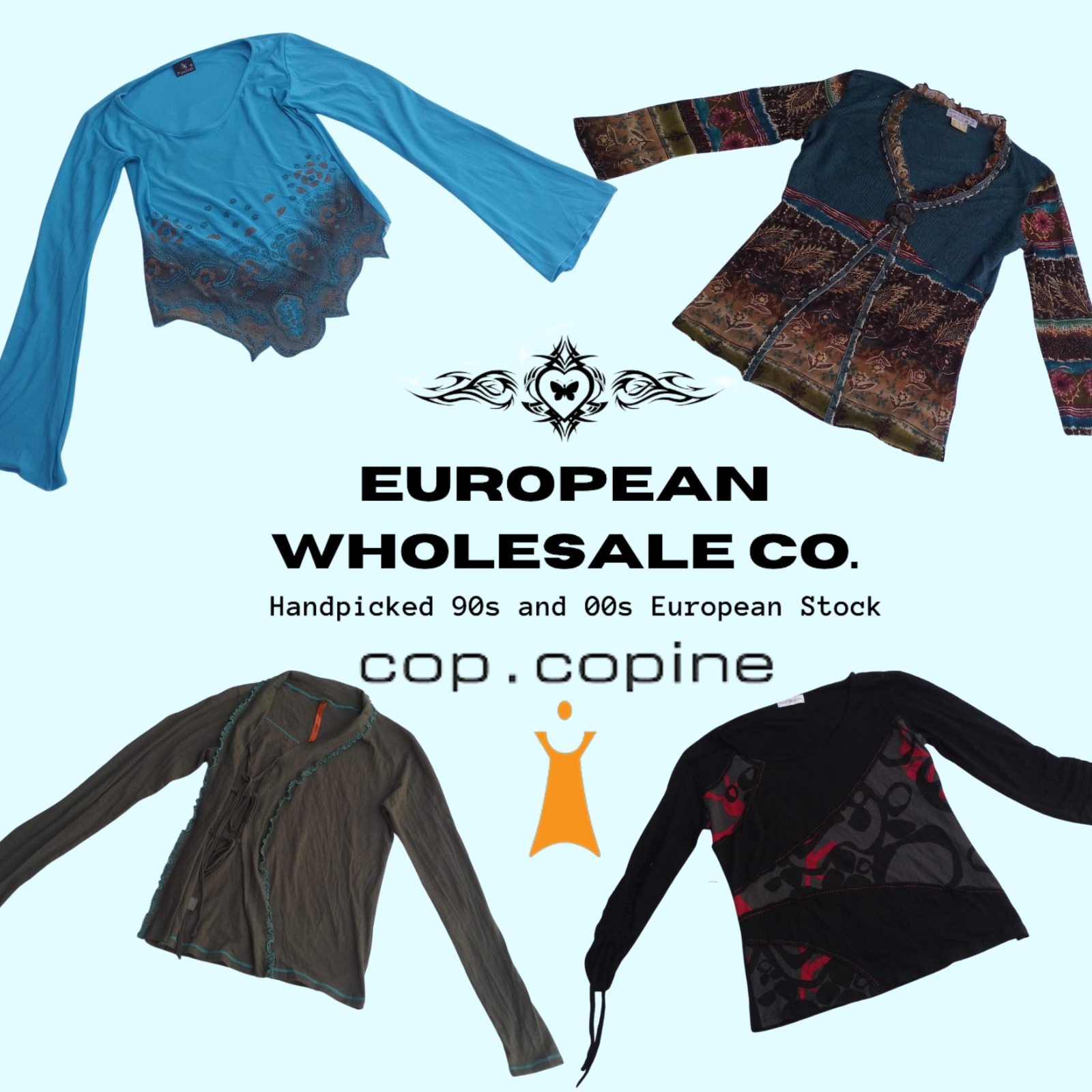 00s Perfect European Long Sleeve tops Ft. Cop Copine