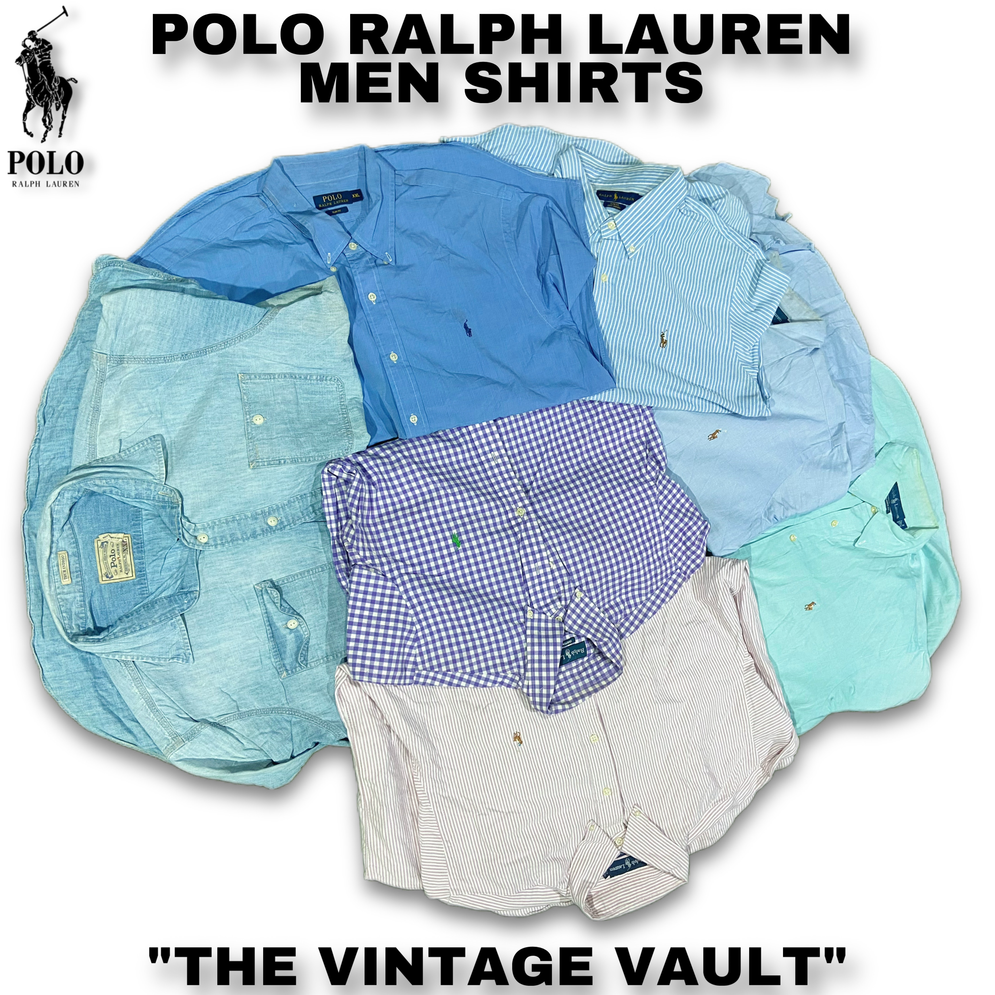 Polo Ralph Lauren Herrenhemden - 10 Stück